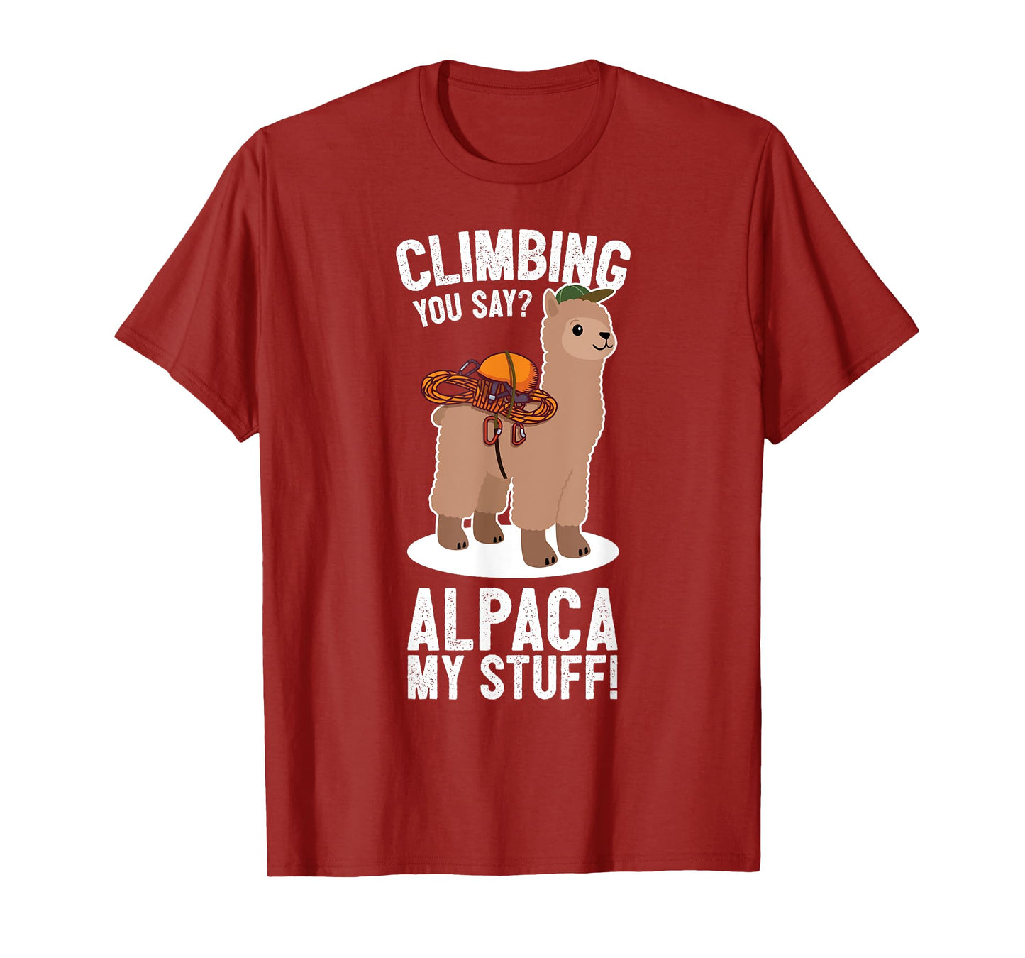 Rock Climber Mountain Bouldering I Alpaca Climbing Gear T-Shirt