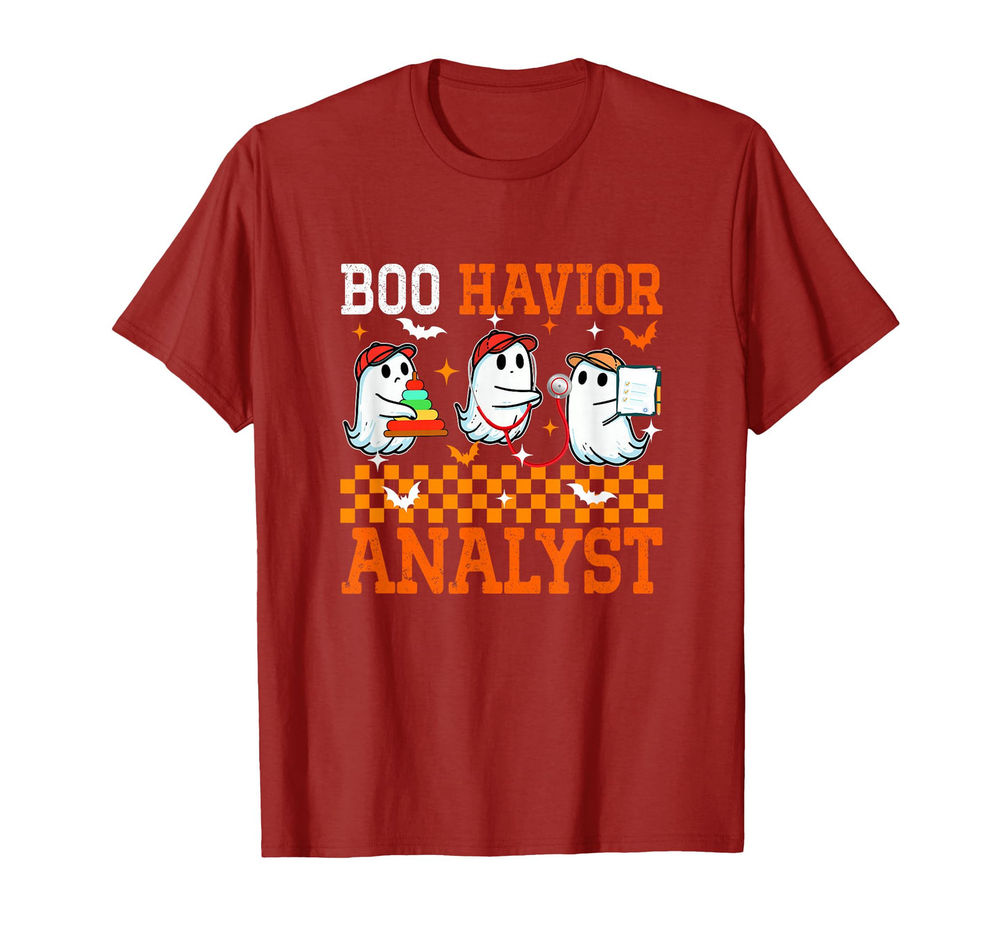 Boo Havior Analyst Halloween Behavior Funny Therapist Nurse T-Shirt