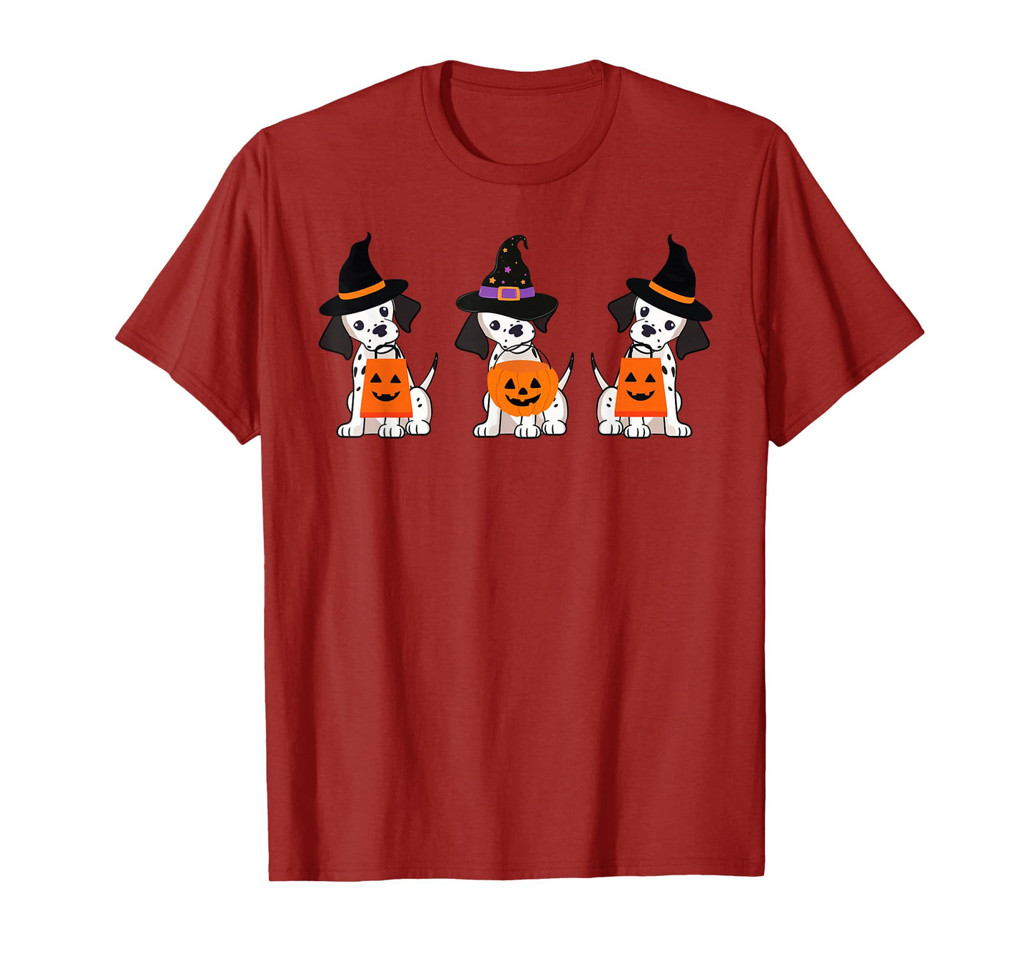Halloween Dalmatian Dogs Trick Or Treat T-Shirt