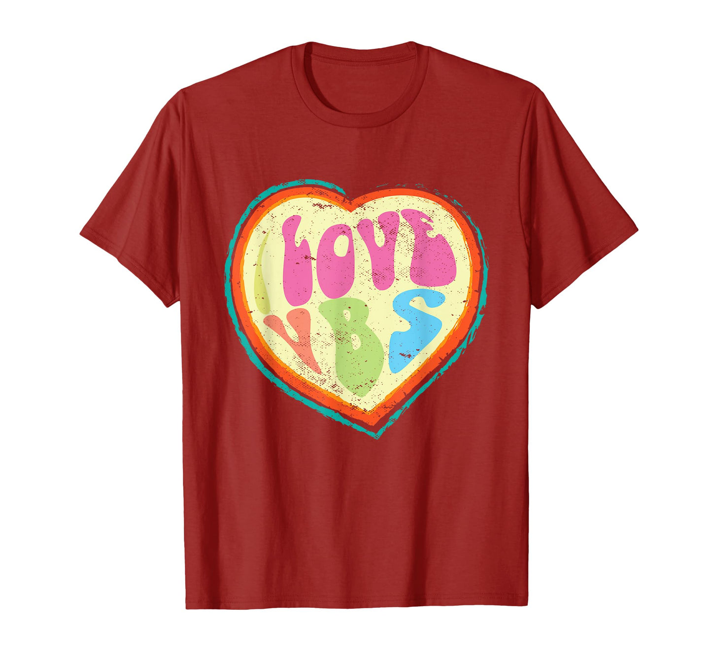 I Love VBS Hearts Vacation Bible School Crew Bible Study T-Shirt
