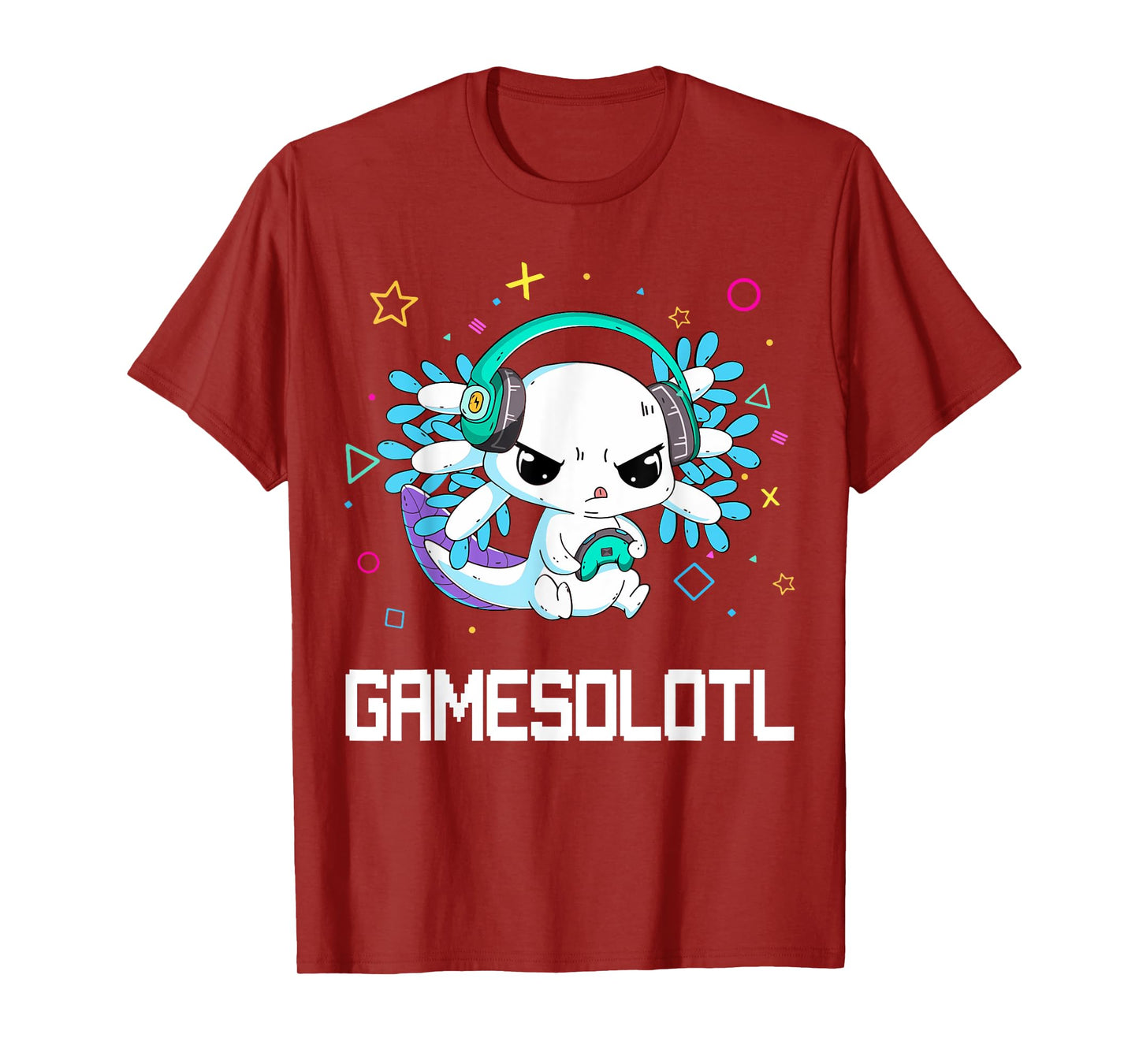 Gamesolotl Axolotl Gamer Video Games Funny Kids Boys T-Shirt