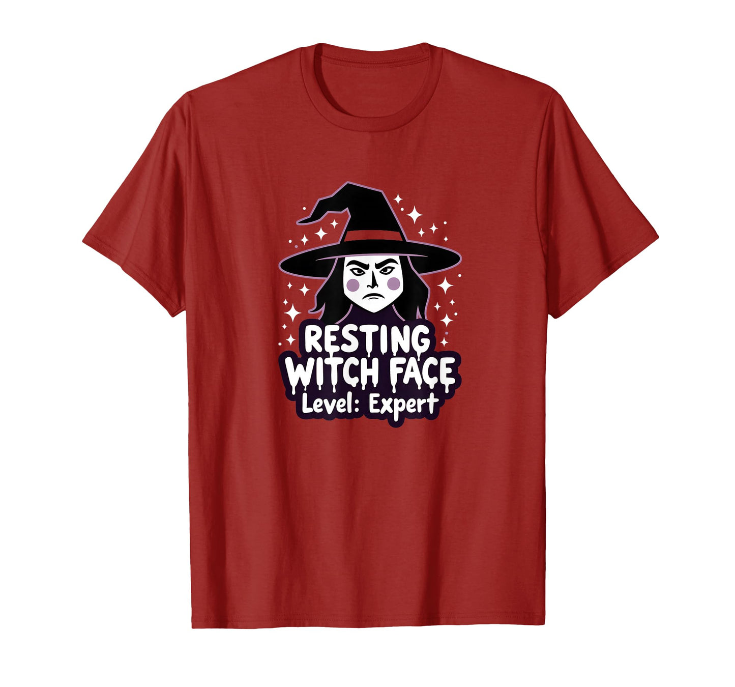 Halloween Humorous Resting Witch Face Expert Level T-Shirt