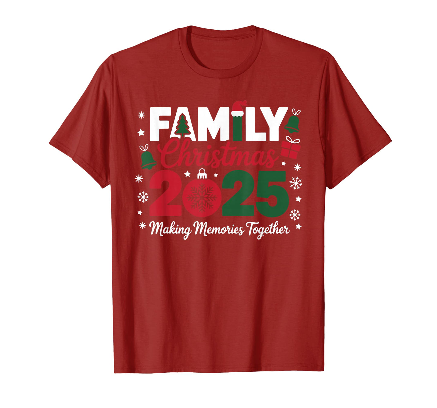 Family Christmas 2025 Making Memories Together Xmas Matching T-Shirt