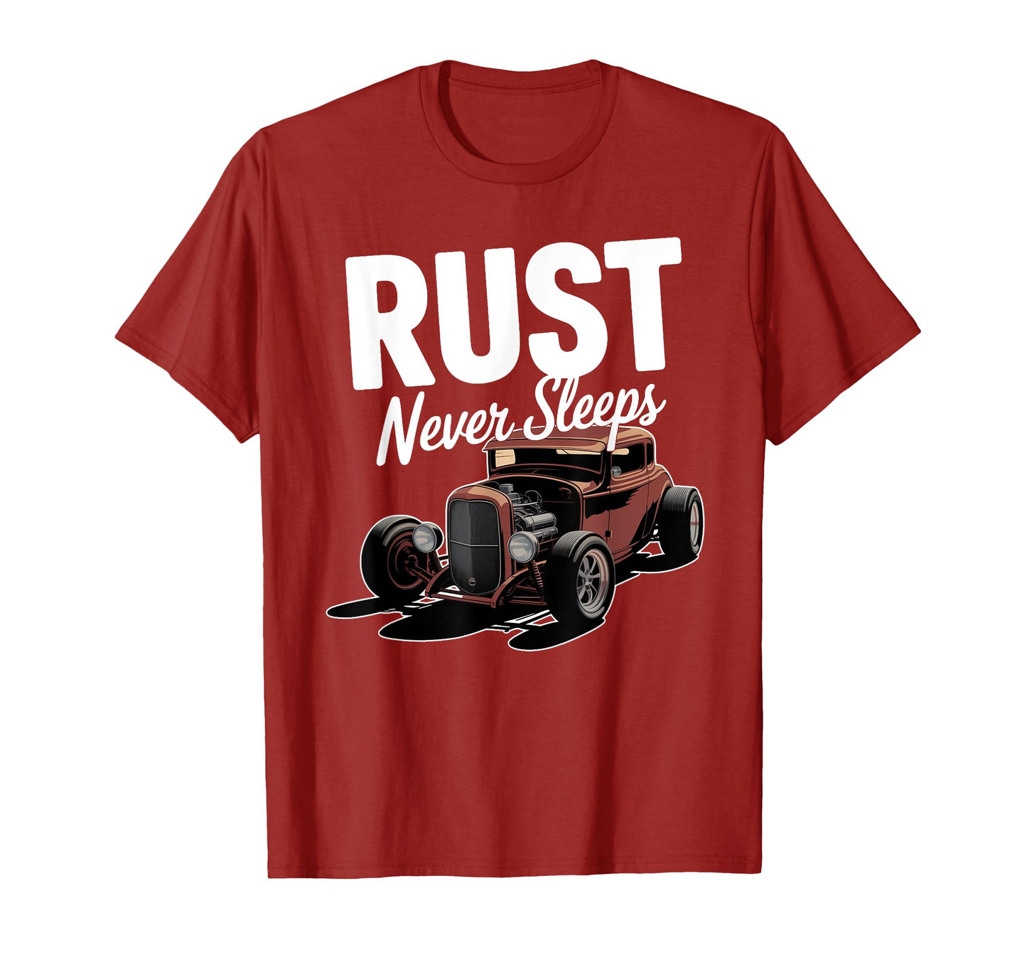 Rust Never Sleeps Car Mechanic Design T-Shirt