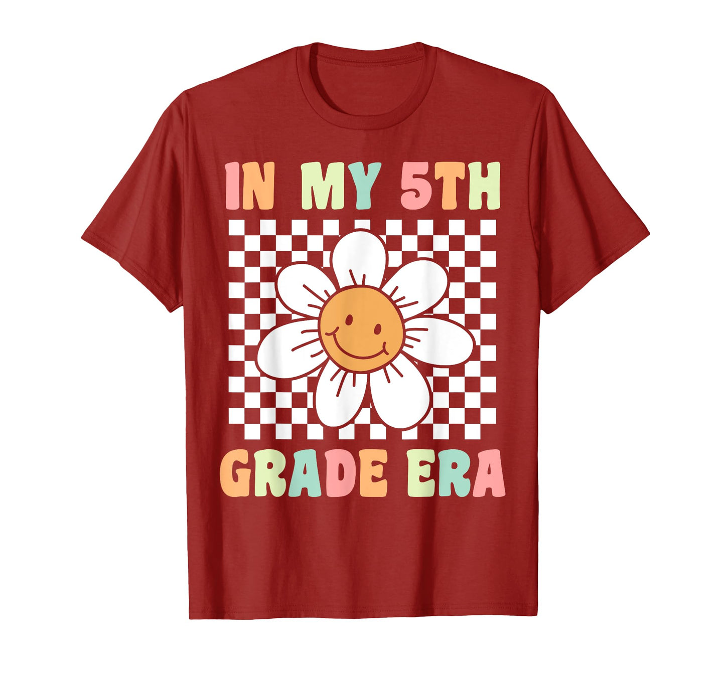 In My 5th Grade Era Flower Groovy Fifth Grade Back to School T-Shirt