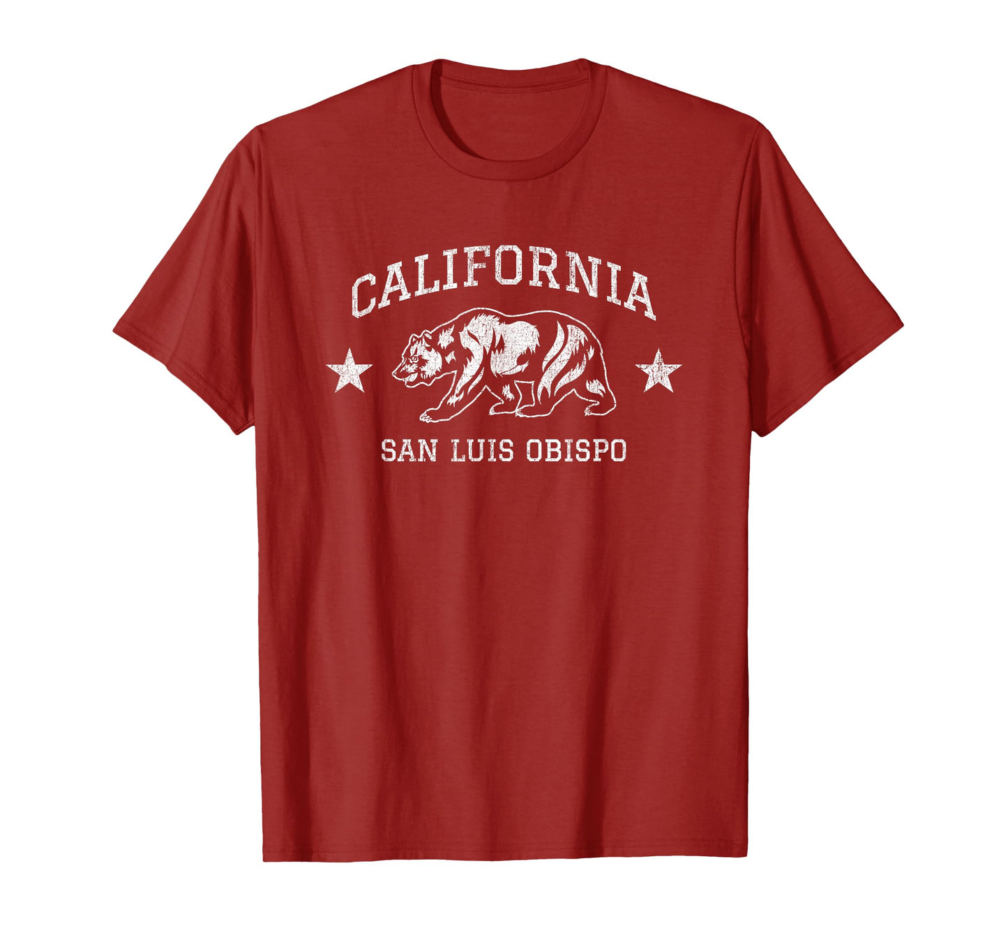 Faded Vintage San Luis Obispo California Vacation Ocean T-Shirt
