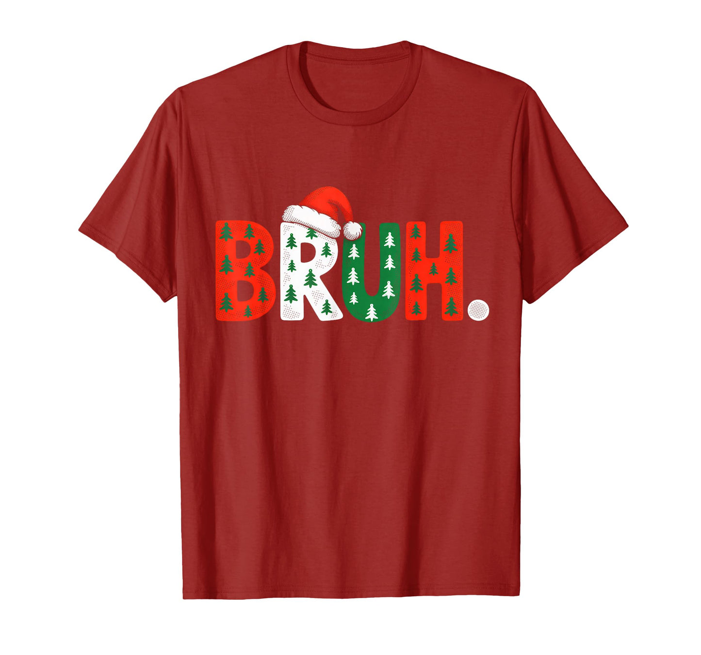 Bruh Funny Christmas for Men Teens Boys Kids Xmas Pajamas T-Shirt