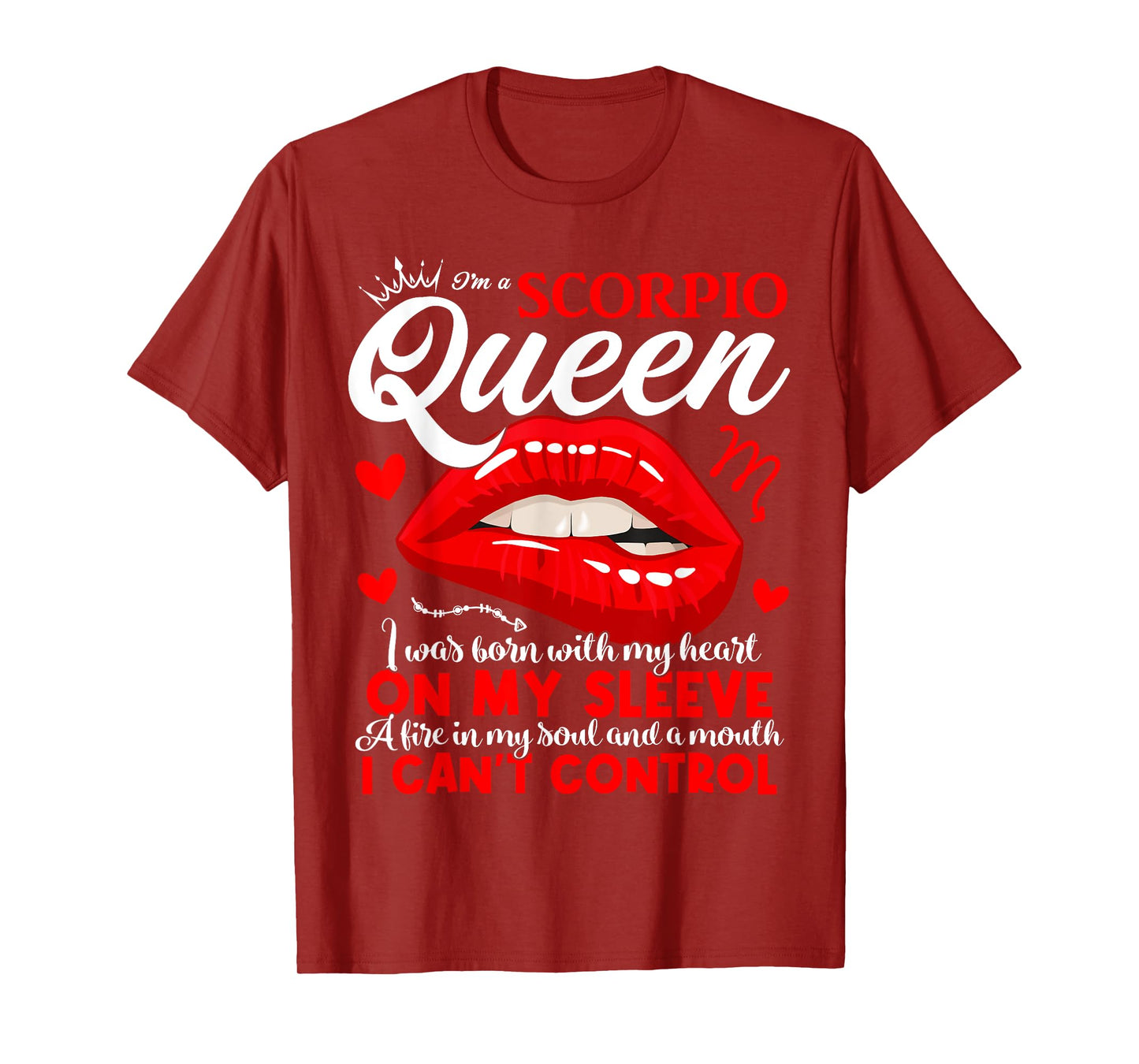 Scorpio Queen Scorpio Zodiac Sign Women Girls Lady Birthday T-Shirt