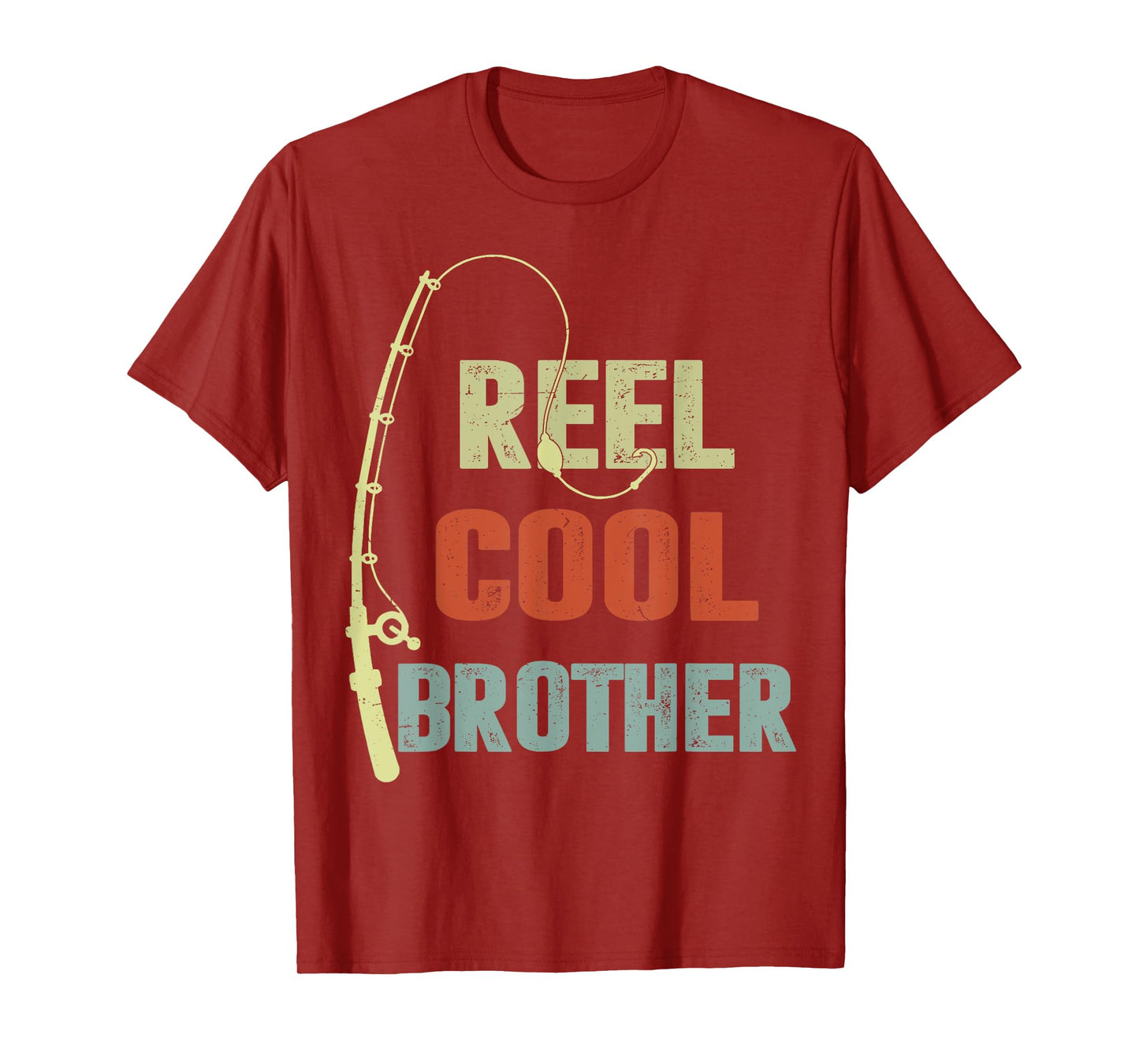 Retro Reel Cool Brother Youth Father Gift Fishing-Shirt Bass T-Shirt