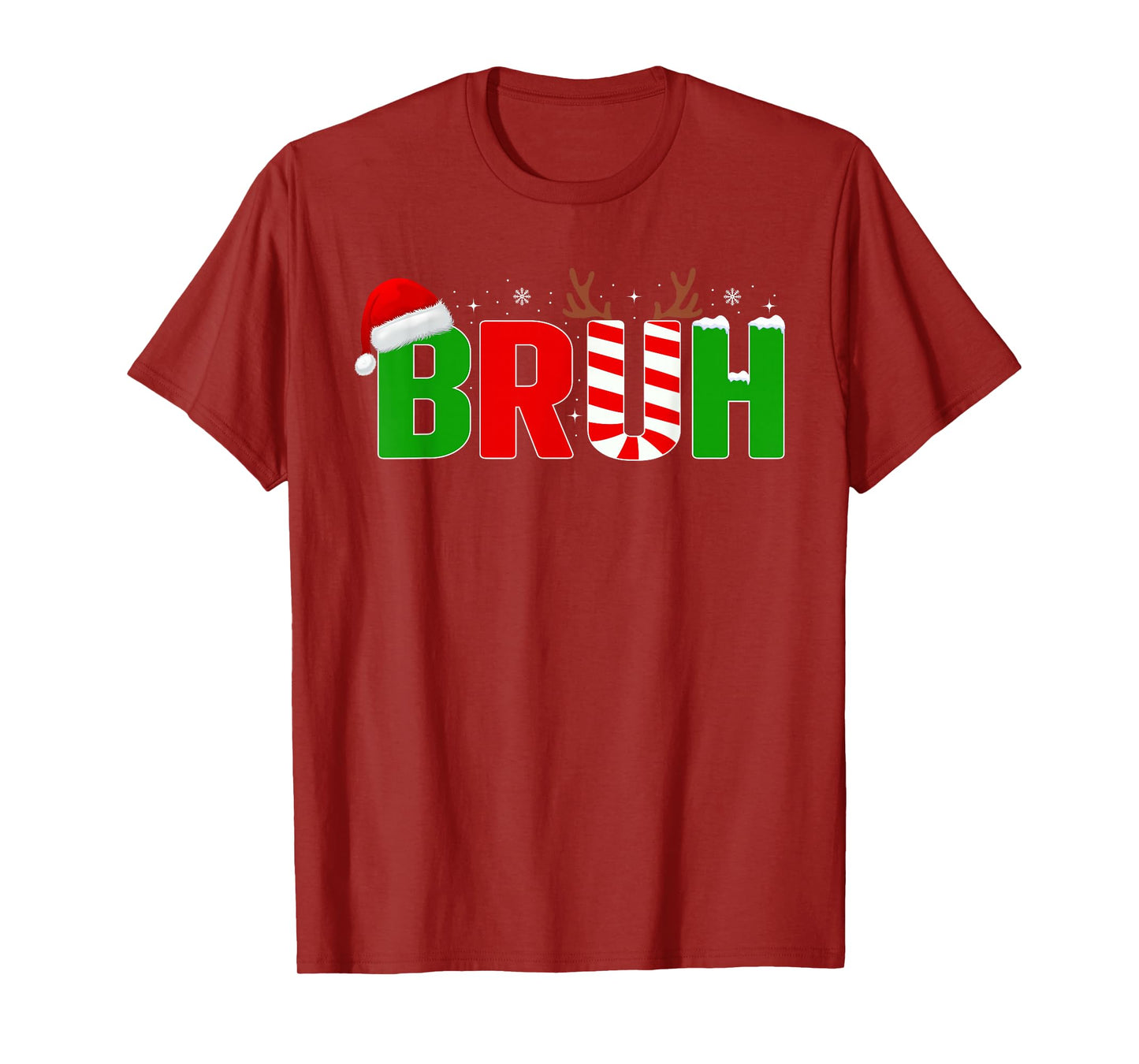 Bruh Funny Saying Bro Teens Boys Kids Funny Christmas Pajama T-Shirt