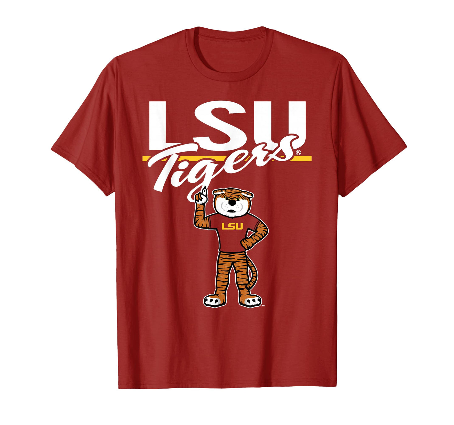 LSU Tigers Mascot Purple Officially Licensed T-Shirt