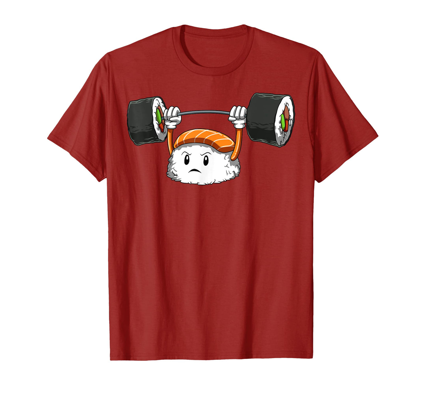Sushi Weight Lifting Gym Sushi Workout Japanese Bodybuilder T-Shirt