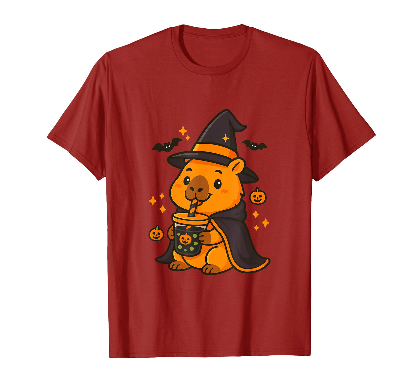 Cute Capybara - Halloween Boba Time T-Shirt