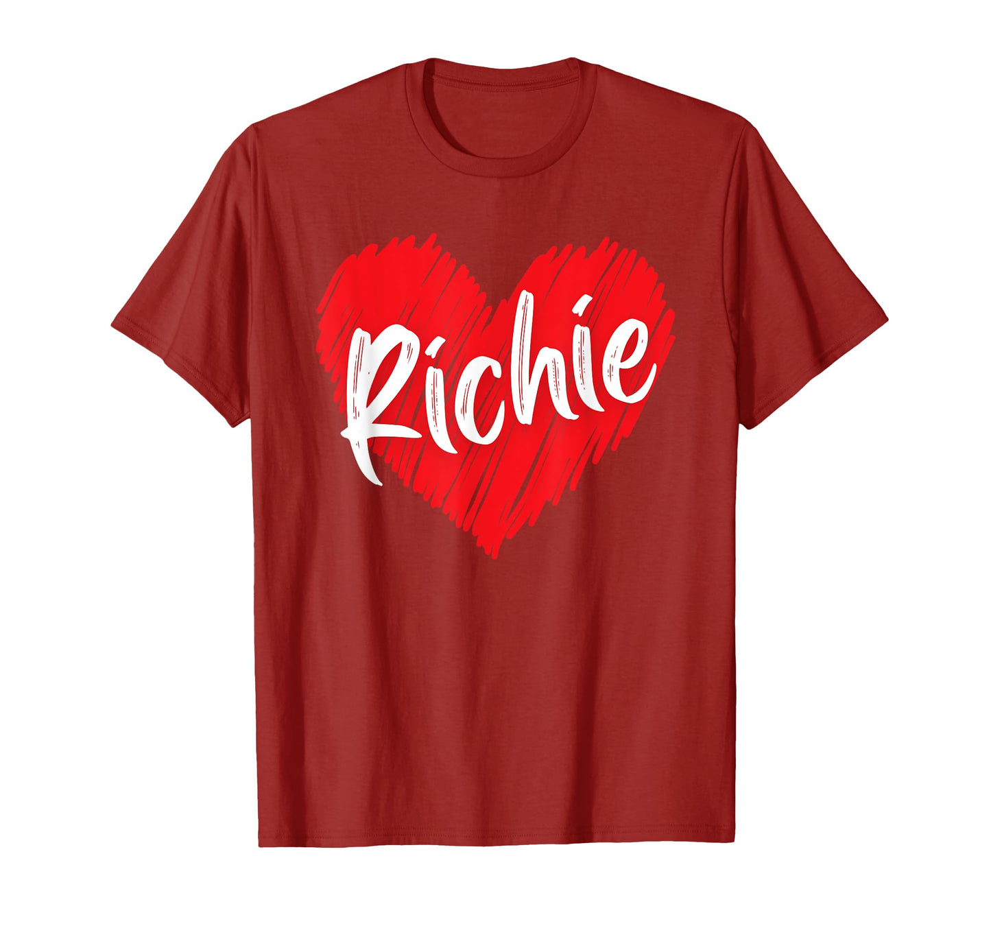 I Love Richie Heart Personalized Name Richie T-Shirt