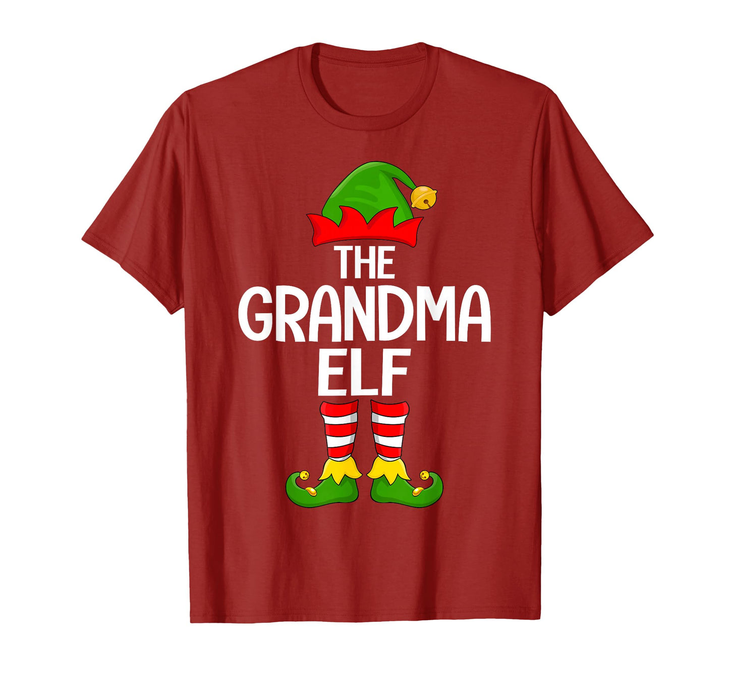 Grandma Elf Xmas Matching Family Elf Squad Christmas Women T-Shirt