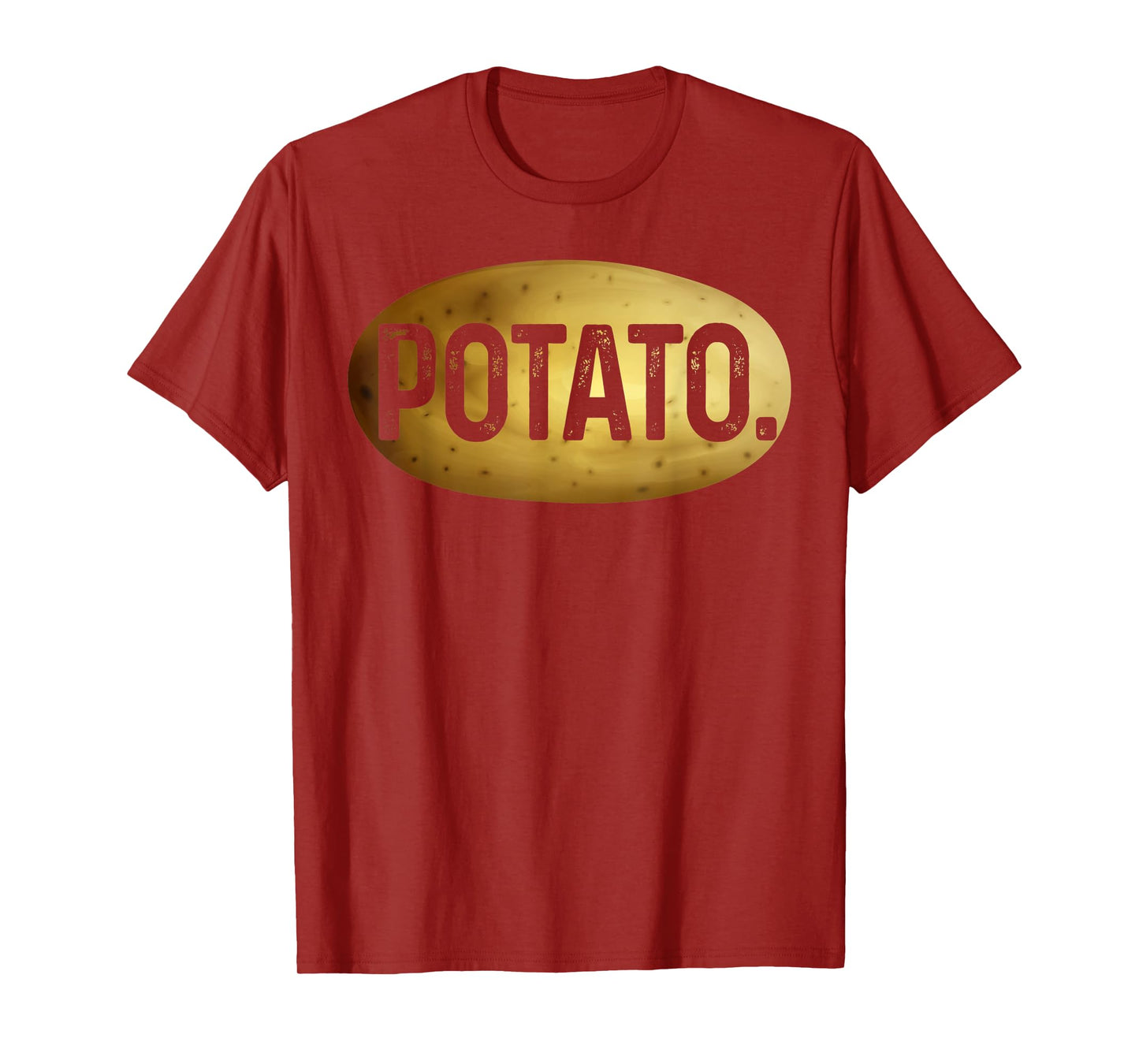 Simple Potato Vegetable Potato Lover Vegan Halloween Costume T-Shirt
