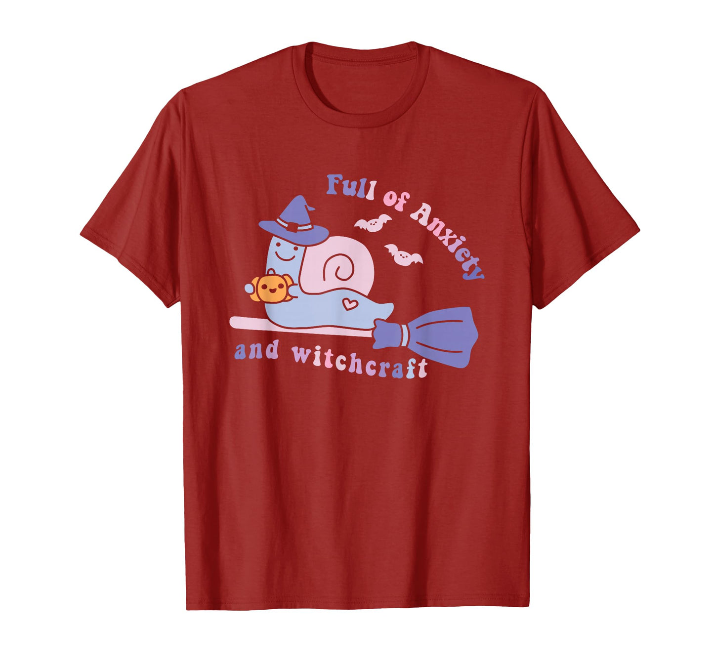 Full of Anxiety and Witchcraft Funny Halloween T-Shirt