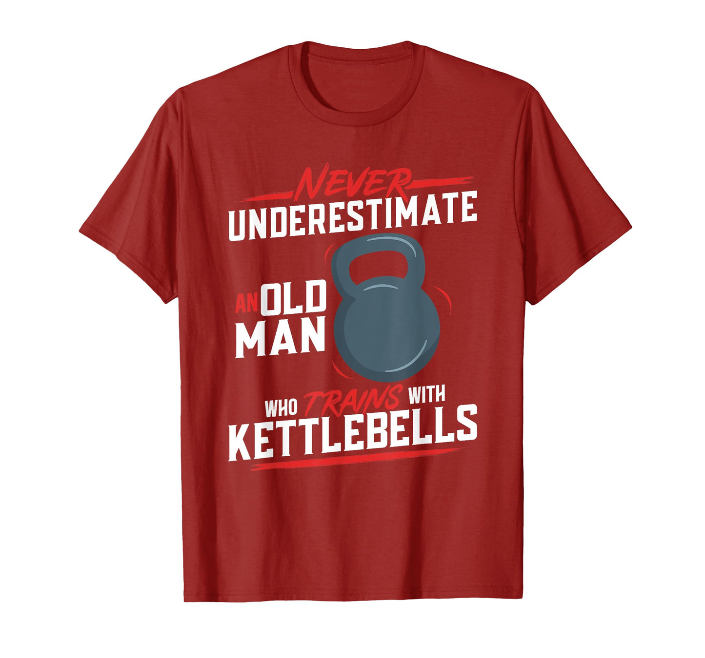 Kettlebell Workout Old Man Fitness Training Kettlebell T-Shirt