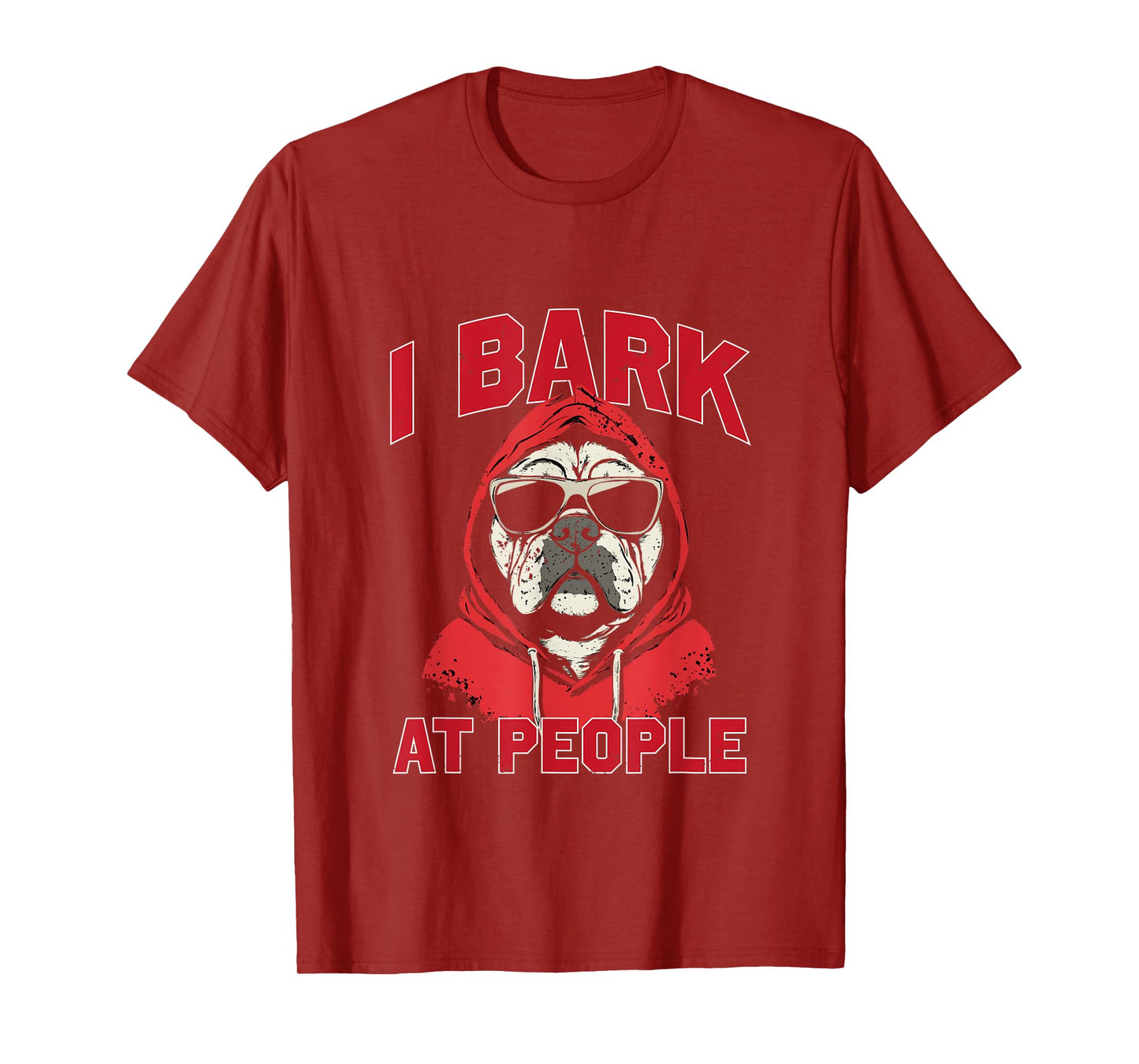 I Bark At People Tee - Funny Georgia Fan Merch T-Shirt