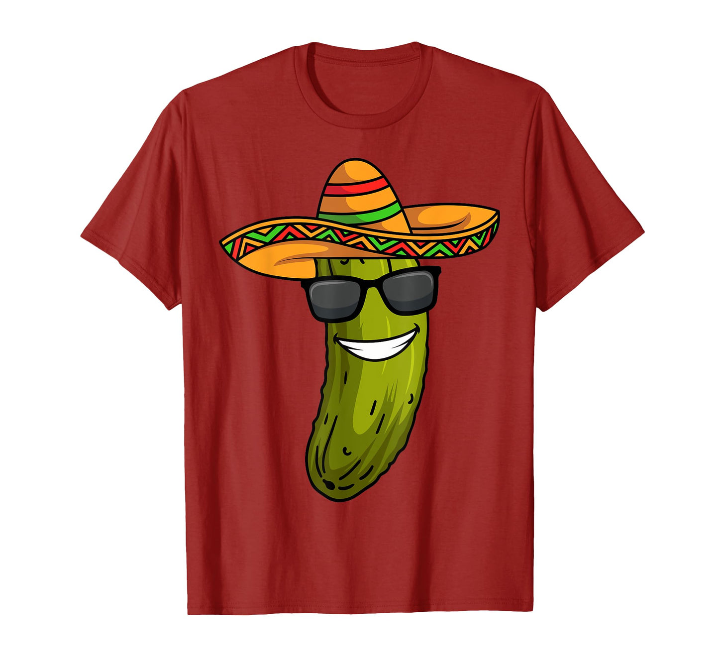 Cucumber Pickle Sombrero Costume Funny Mexican T-Shirt