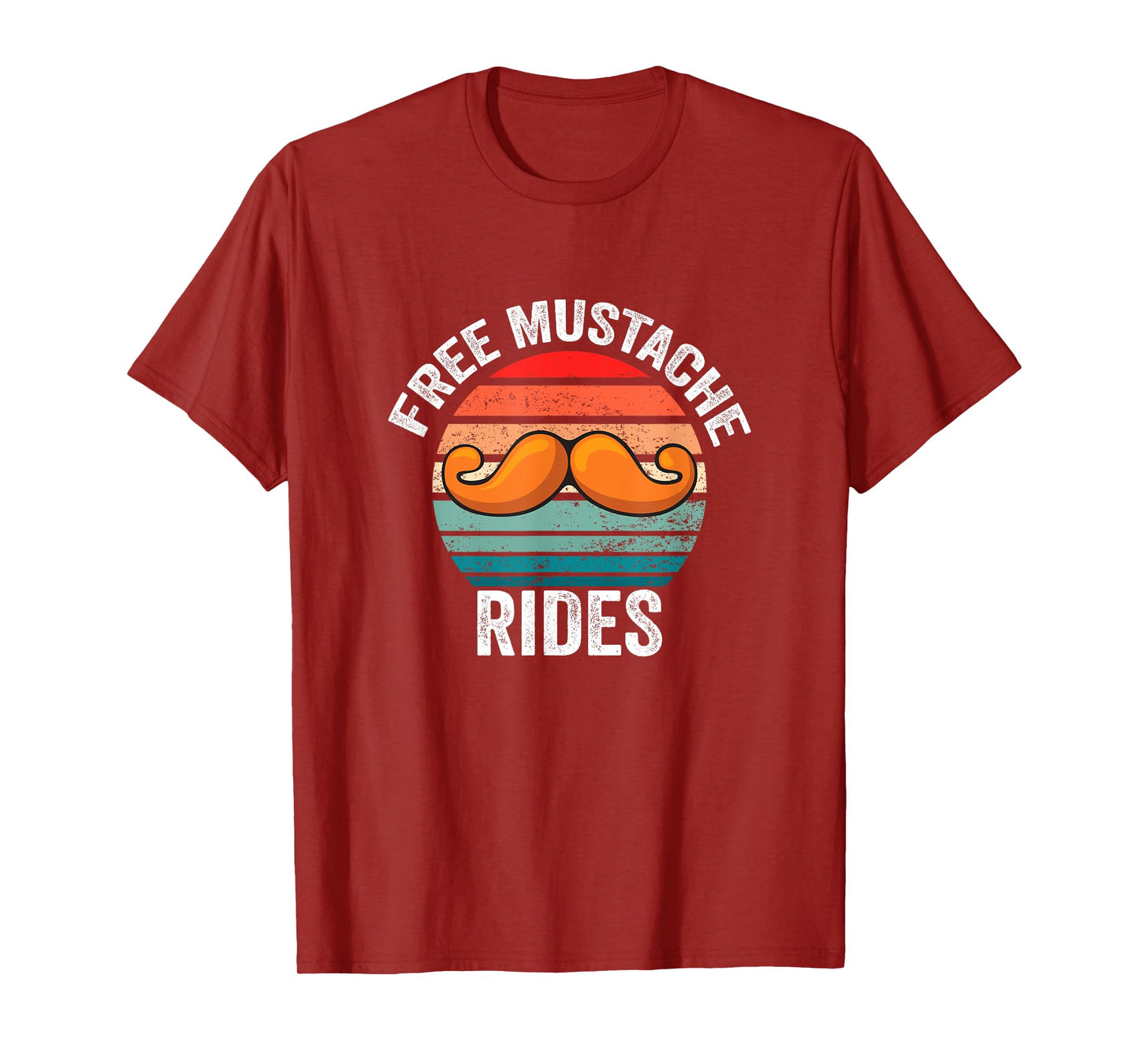 Funny Free Moustache and Mustache Ride T-Shirt
