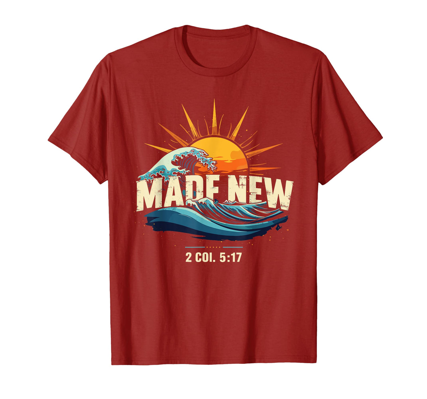 Made New Baptism Shirt Christian Shirts For Youth Baptized T-Shirt