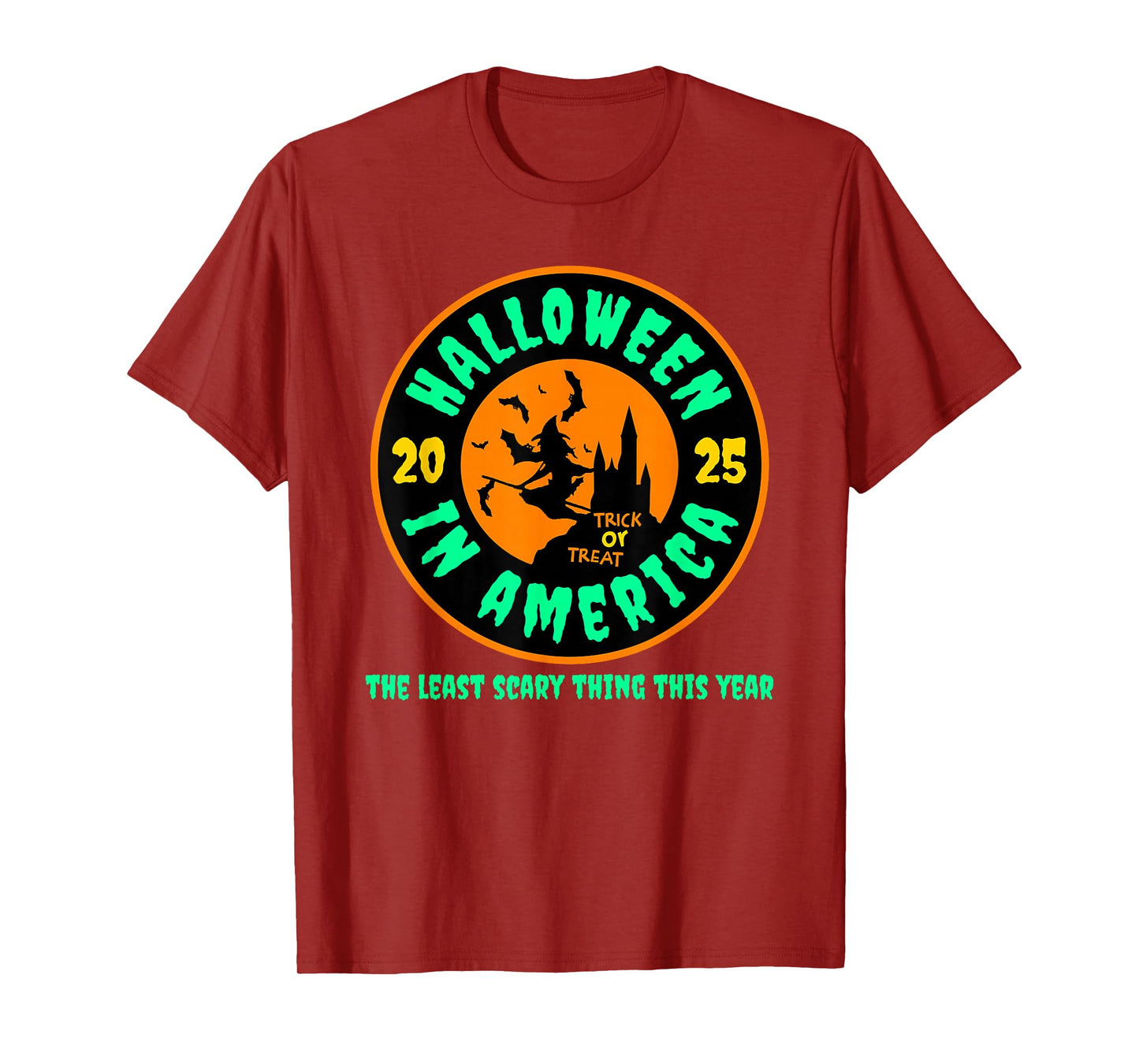Halloween in America 2025 Funny Witch T-Shirt