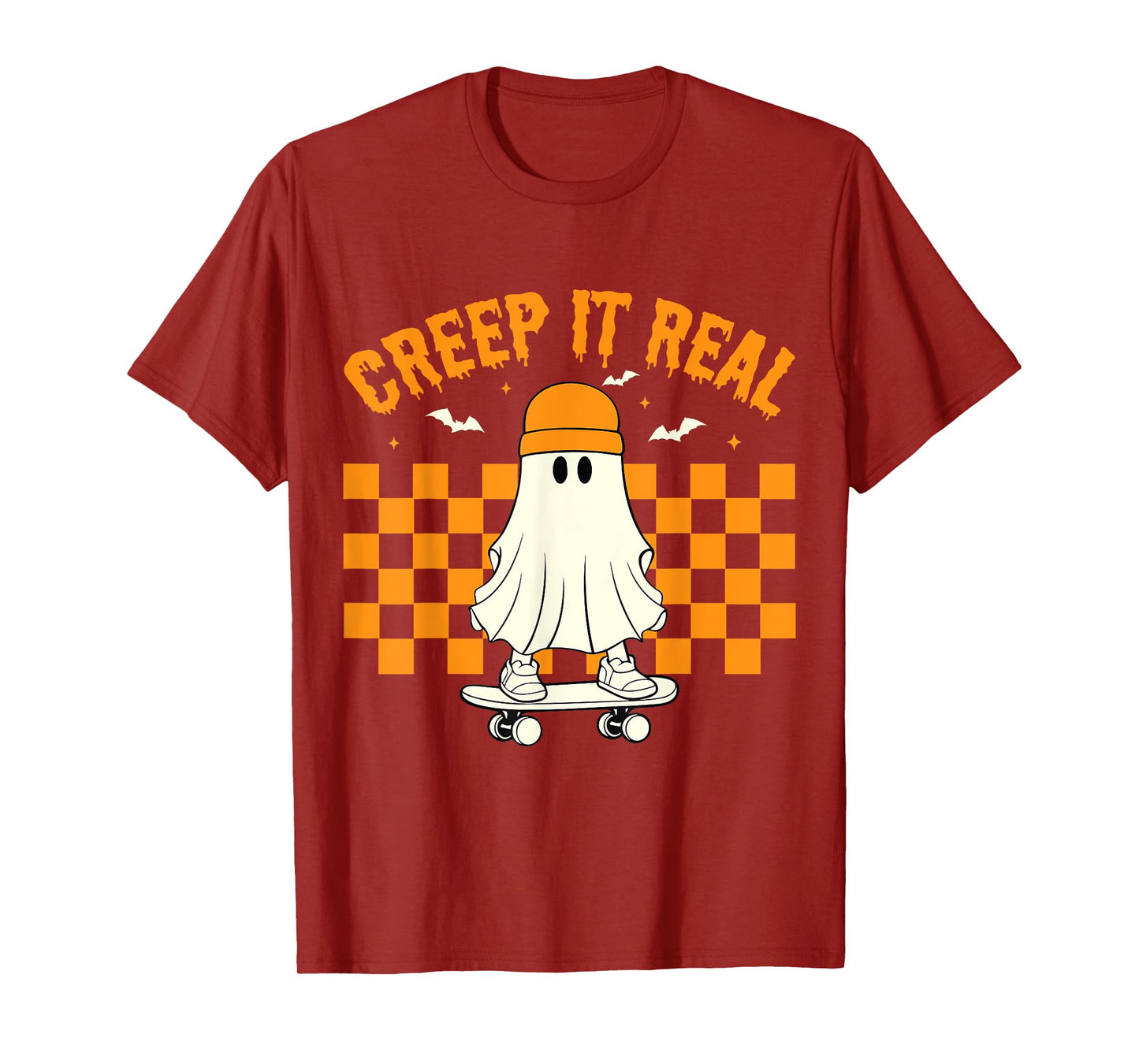 Retro Halloween Cute Ghost Halloween Creep it Real Toddler T-Shirt