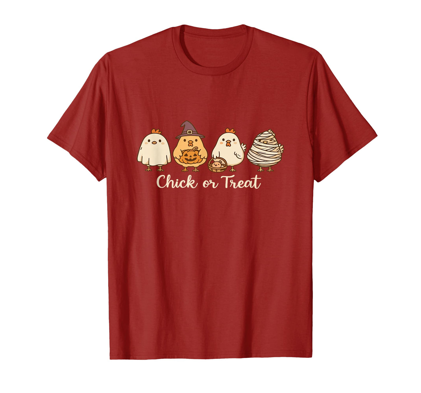 Chick or Treat Halloween Chicken Ghost Spooky Chicken Lover T-Shirt