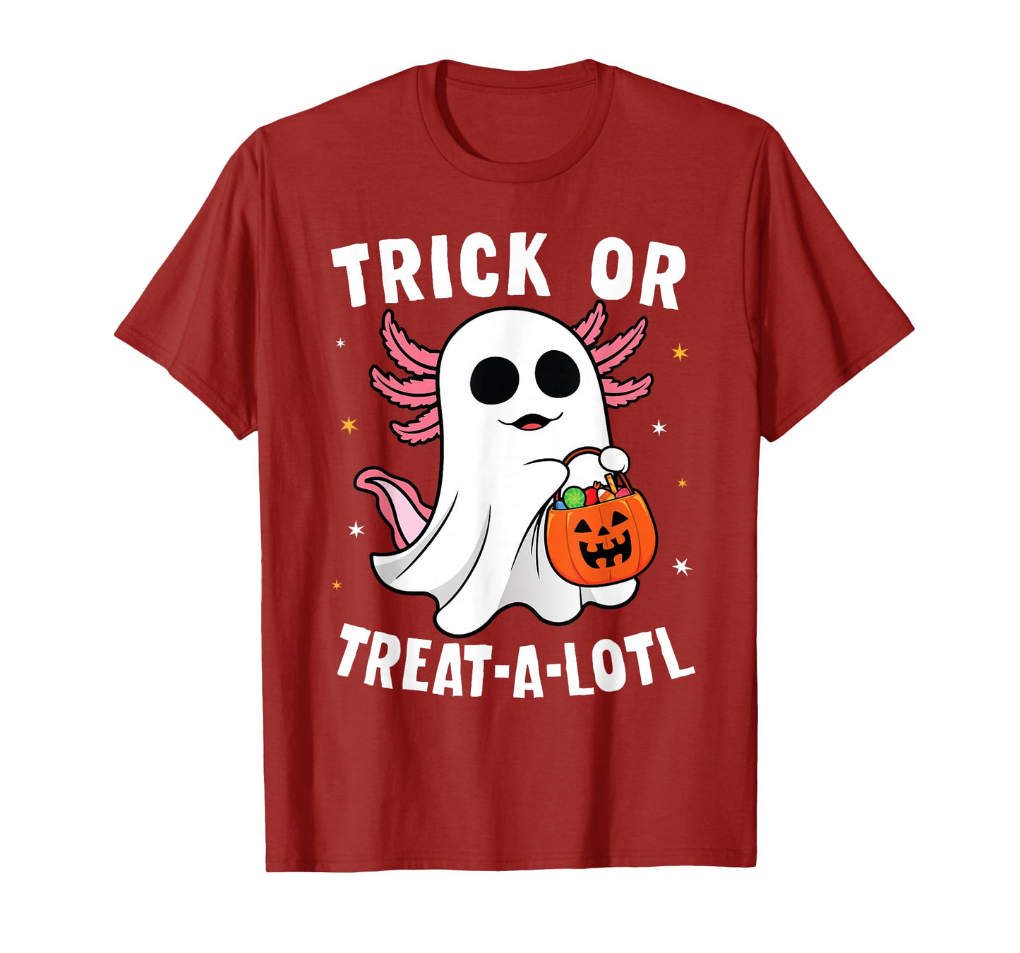 Trick or Treat A Lotl Axolotl Halloween Costume Toddler Kids T-Shirt