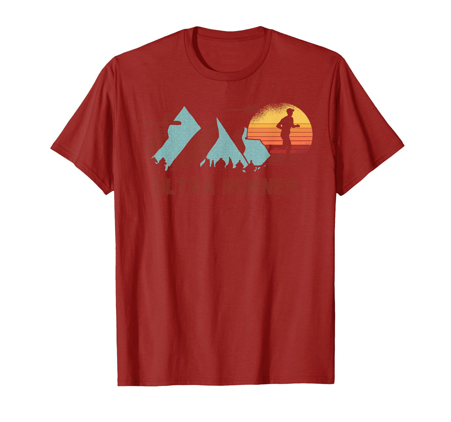 Ultra Runner Vintage Retro Runners Marathon Running Gym T-Shirt