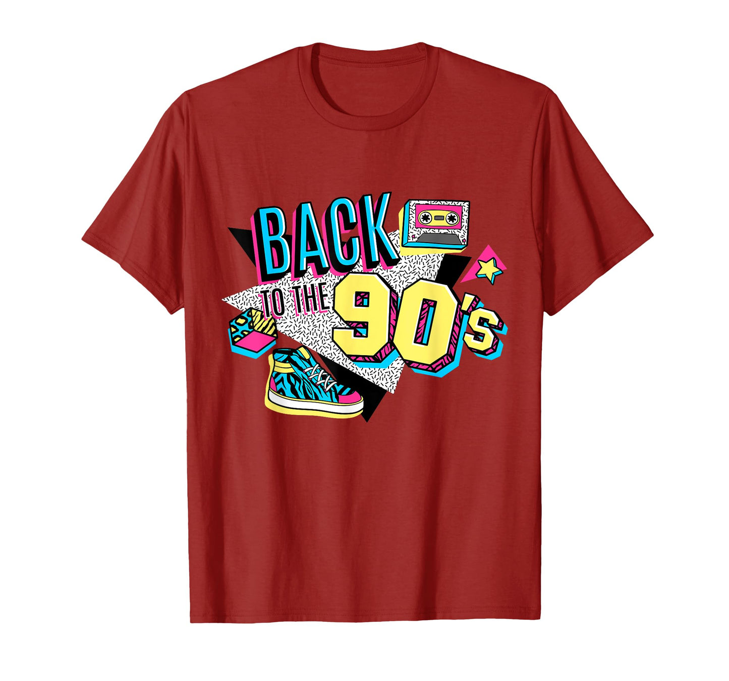 Men's Women's Kids Vintage Retro Back To 90's Graphic Design T-Shirt