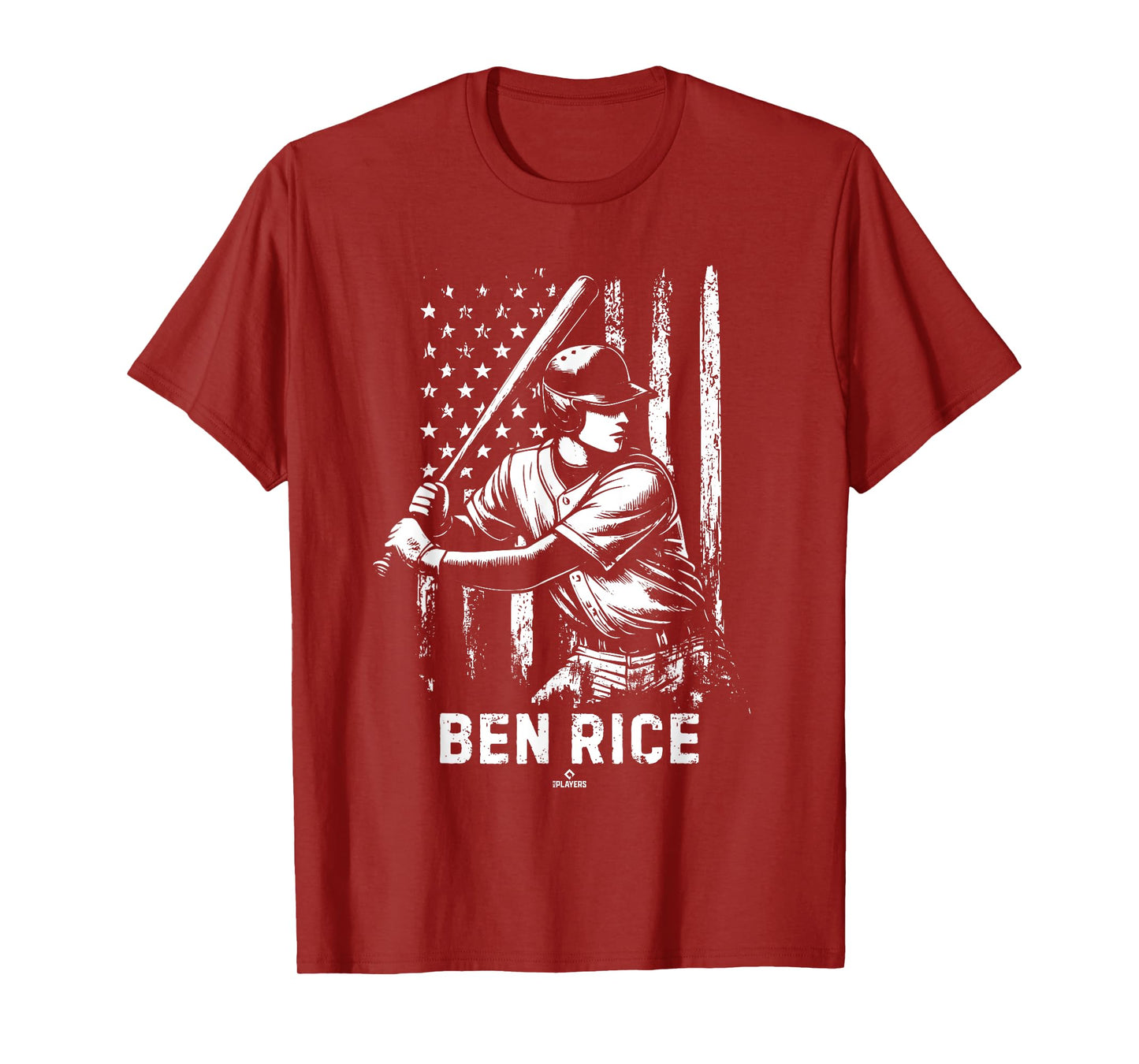 Player Illustration Flag Ben Rice Prospect Baseball Fan Gear T-Shirt