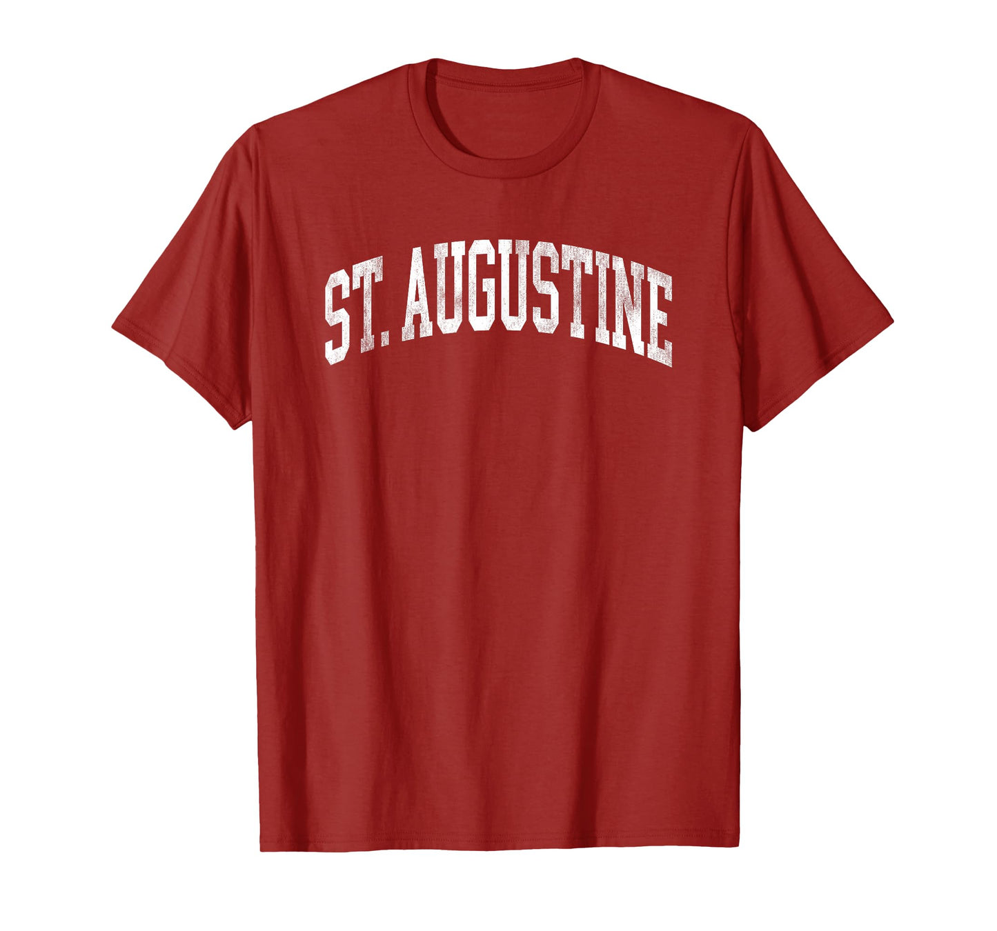 St. Augustine Florida Retro Varsity Arched Text Vintage T-Shirt