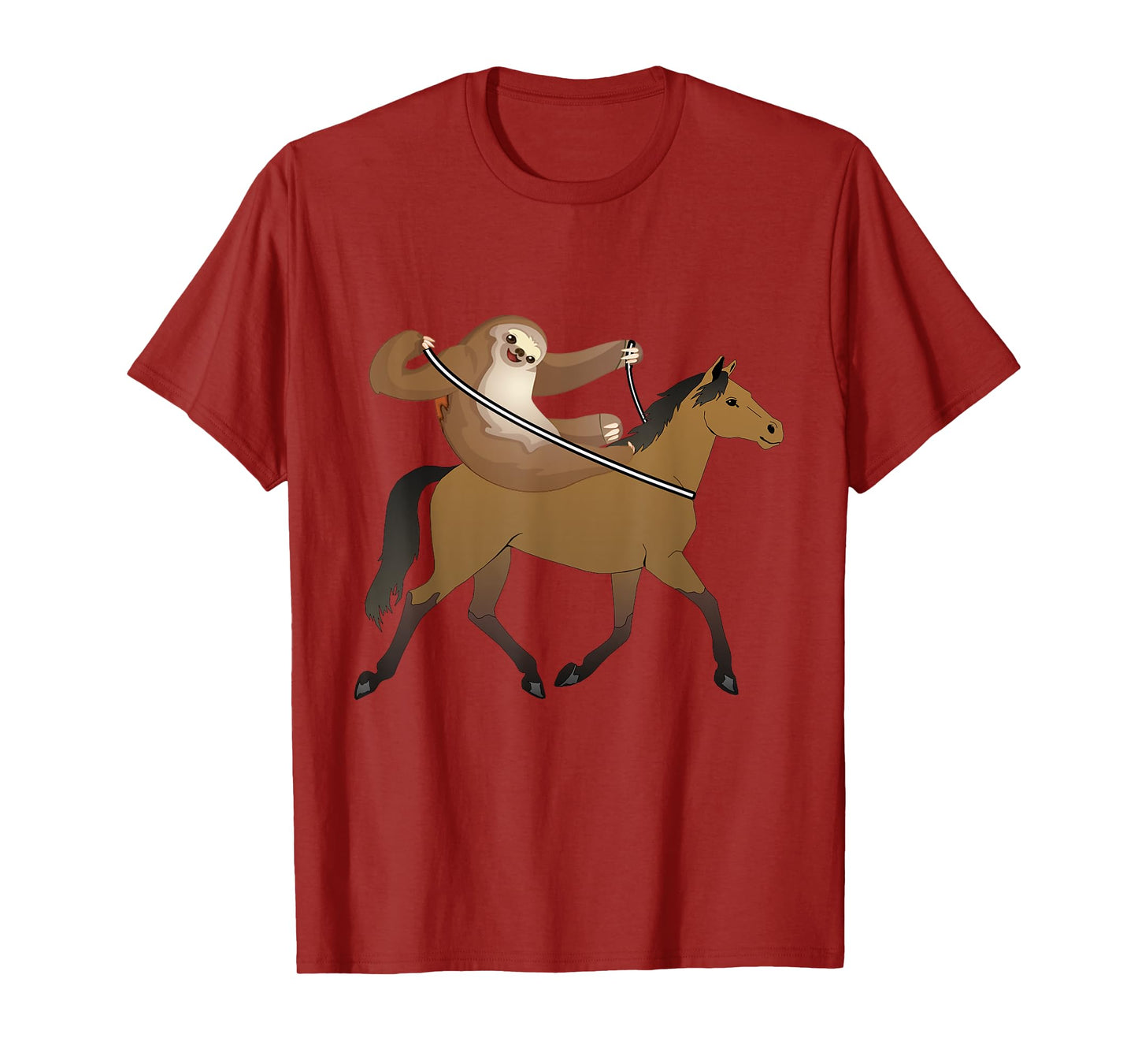 Funny Sloth Riding Horse For Sloths Costume Lover Gift tee T-Shirt