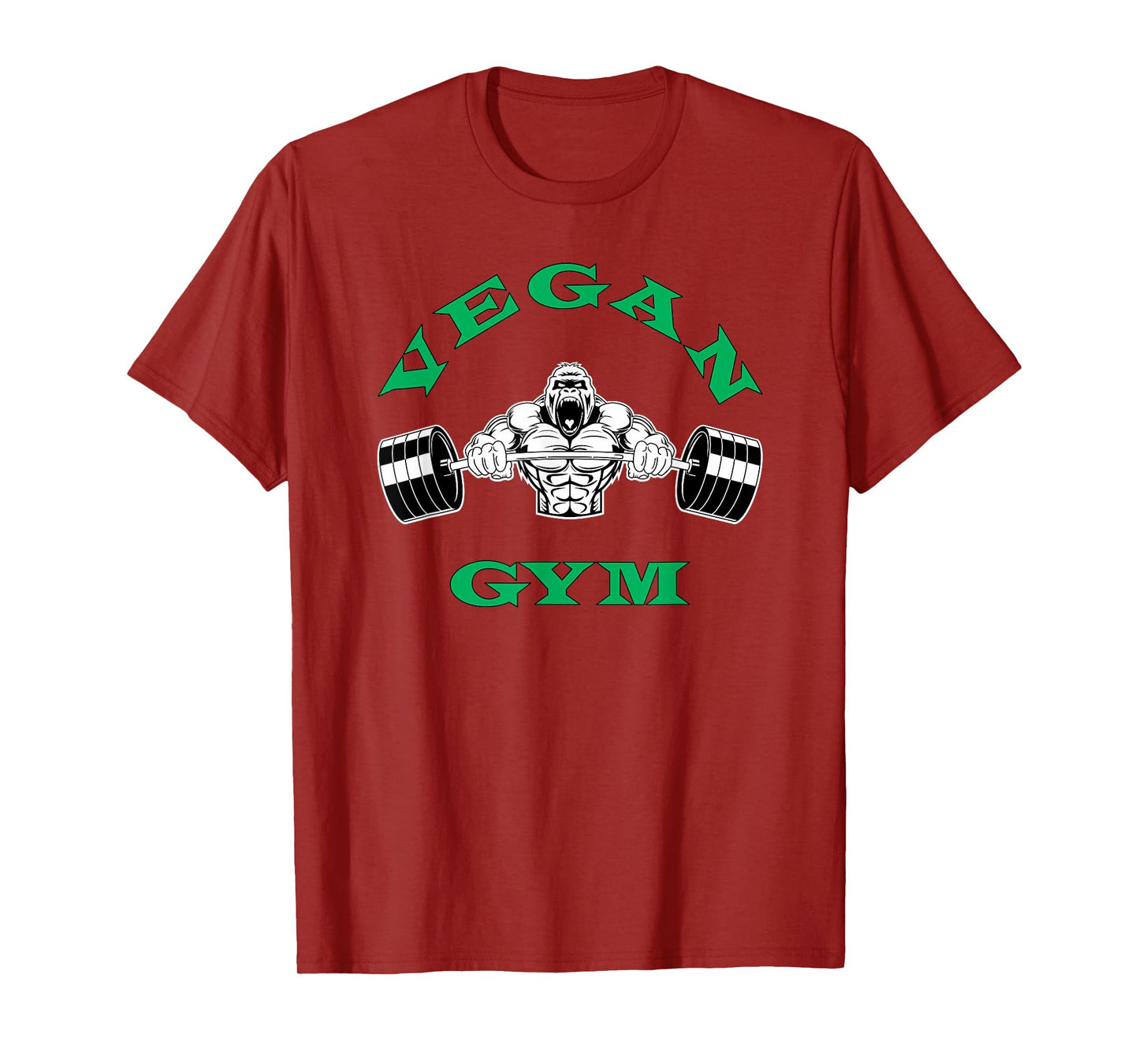 Vegan Shirt - Strong Gorilla Vegetarian Plant Based Gym Tee T-Shirt