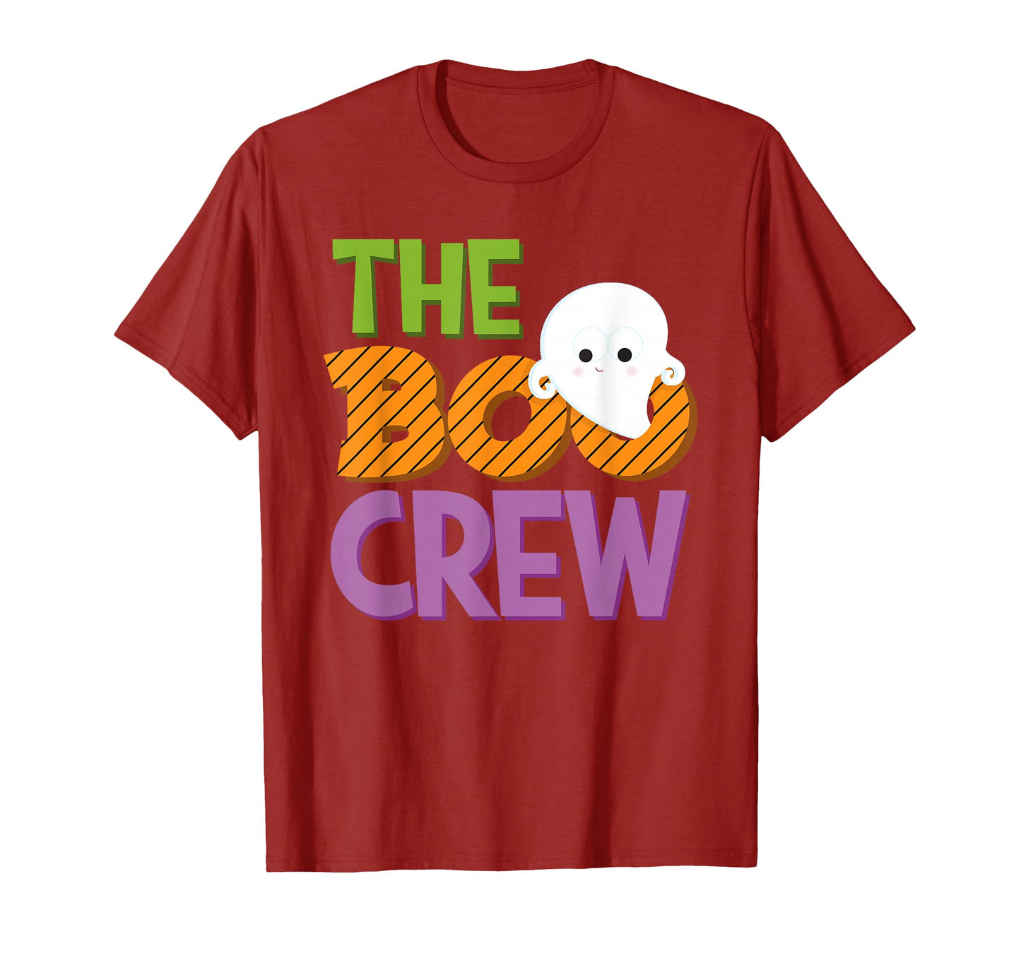 Halloween Ghost The Boo Crew Costume Matching Women Kids Men T-Shirt
