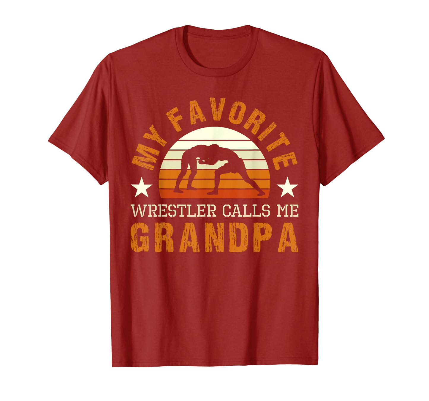 My Favorite Wrestler Calls Me Grandpa Wrestling Coach T-Shirt