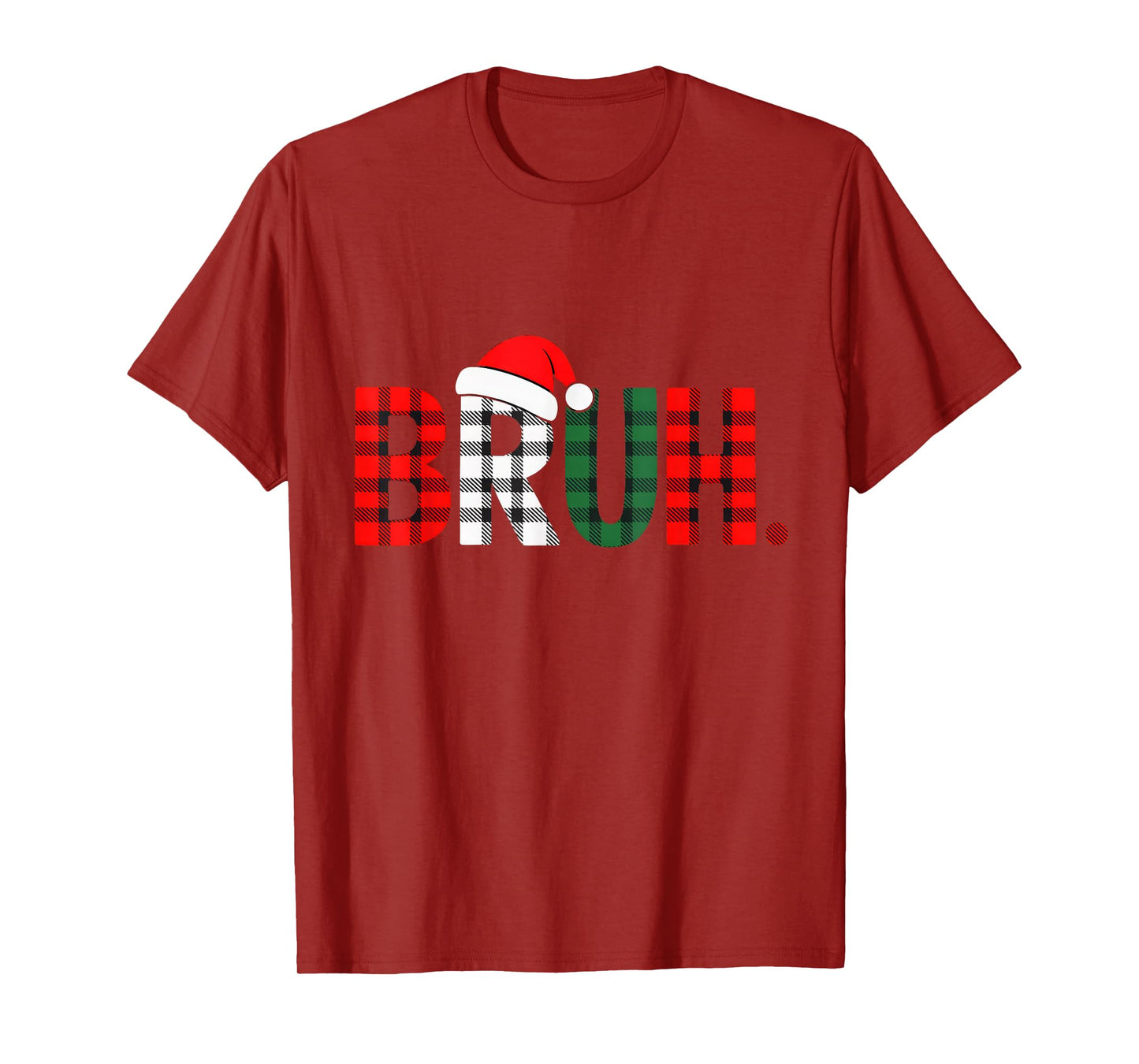Bruh Funny Christmas Meme Xmas Teens Boys Kids Xmas Pajamas T-Shirt
