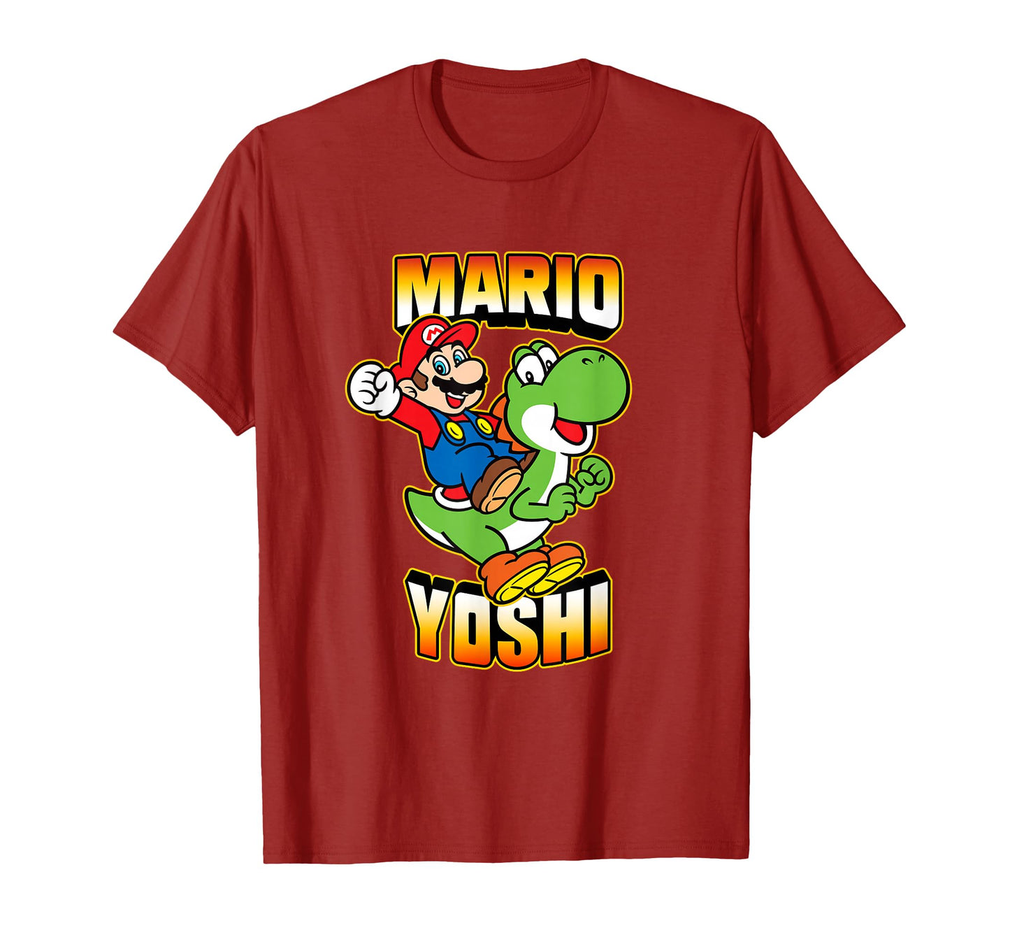 Super Mario Bros Yoshi & Mario Ready For Action T-Shirt