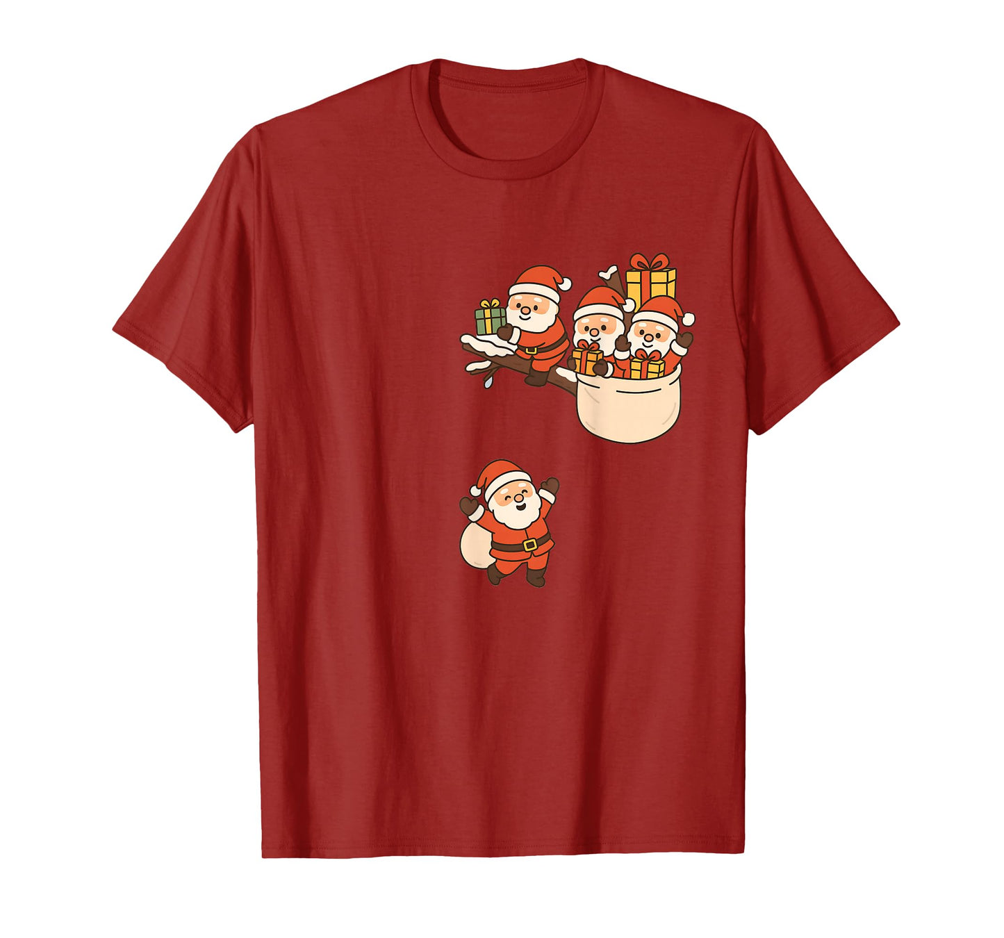 Funny Santa Claus Gift Cute Playing T-Shirt