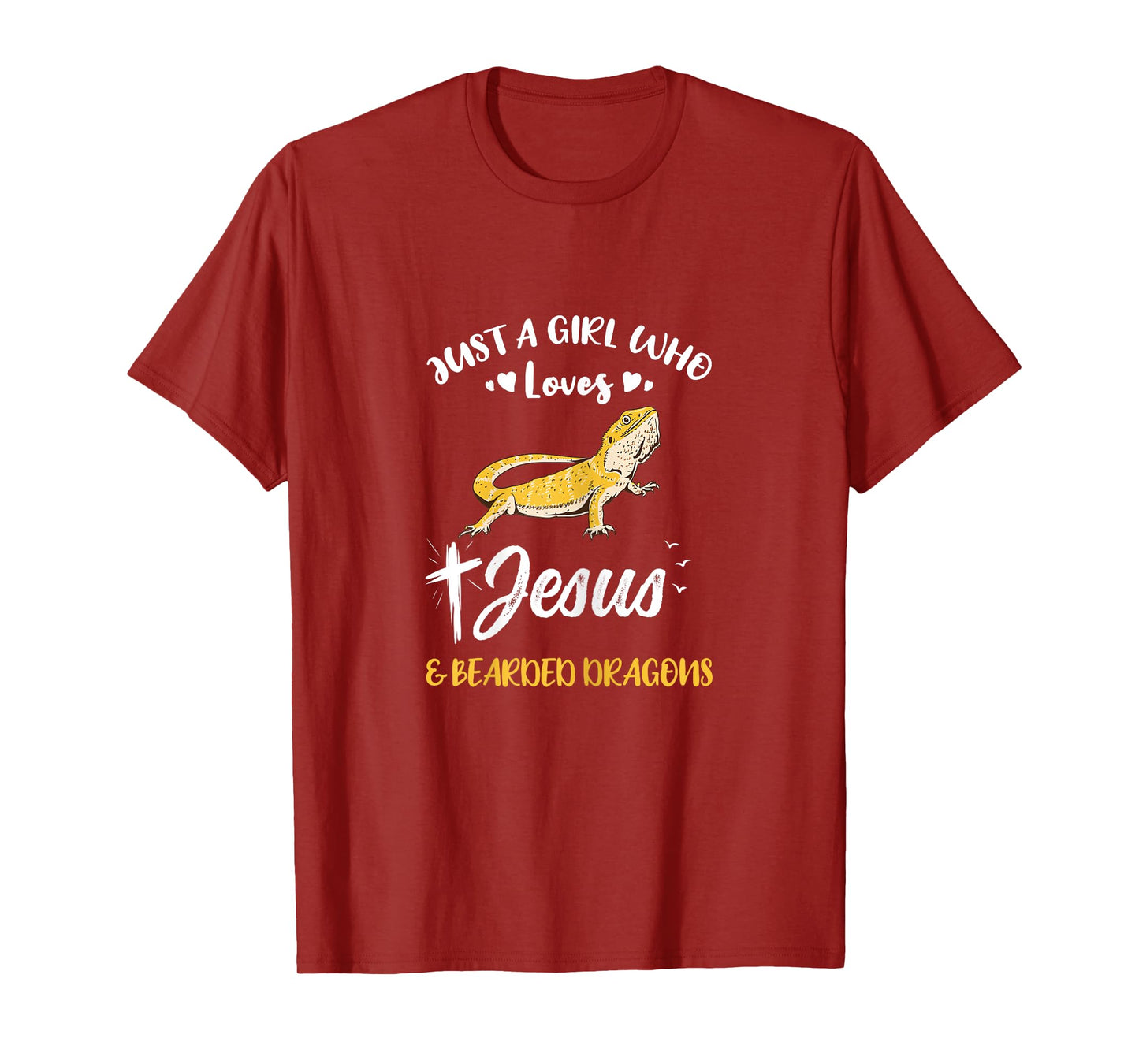 Just A Girl Who Loves Jesus And Bearded Dragons T-Shirt