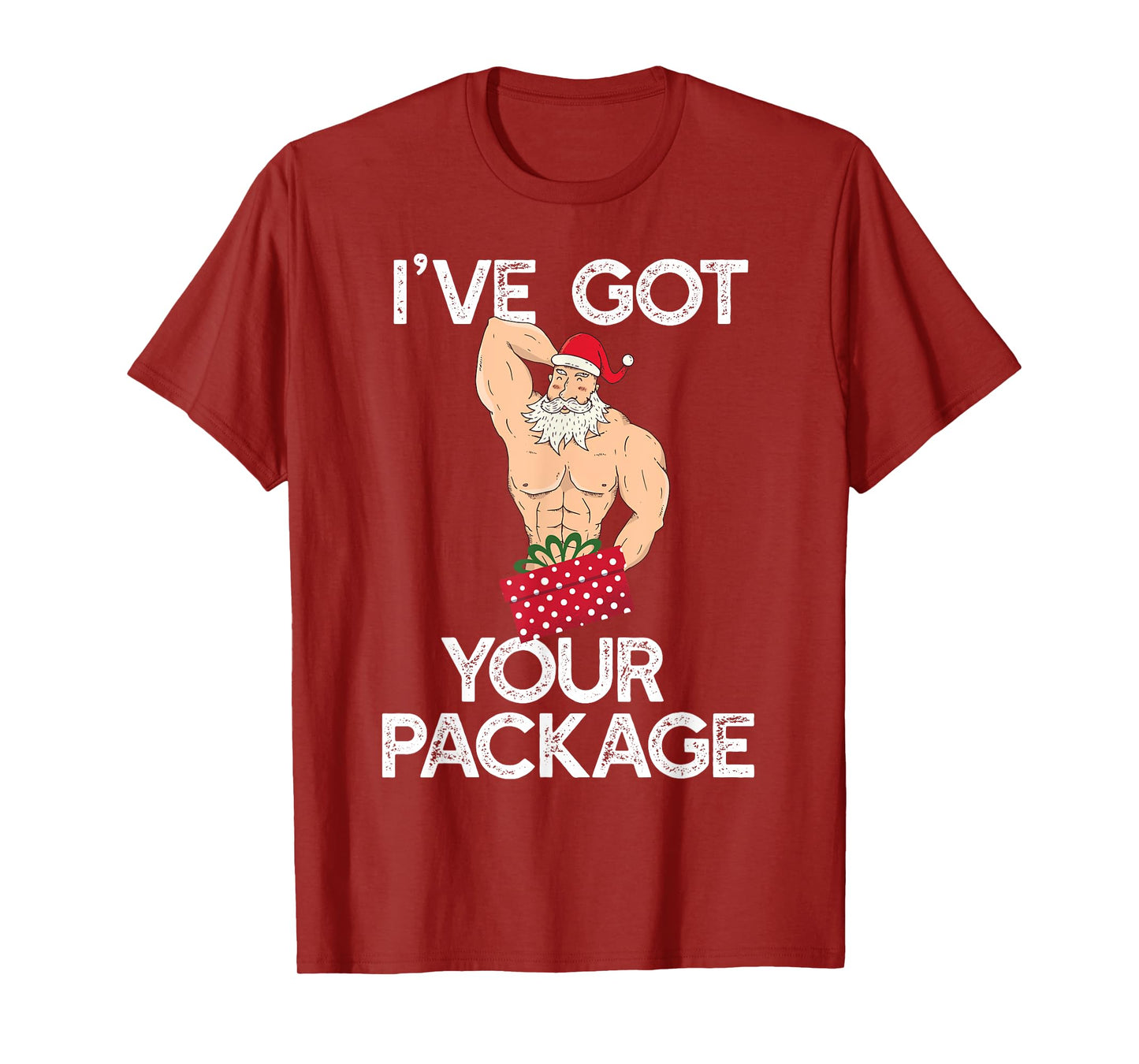 I'VE GOT YOUR PACKAGE Funny Sexy Santa Claus Funny Meme T-Shirt