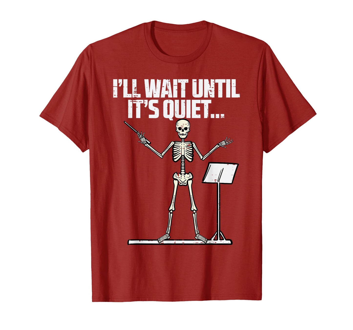 Halloween Music Conductor Wait Until Quiet Costume Men Women T-Shirt