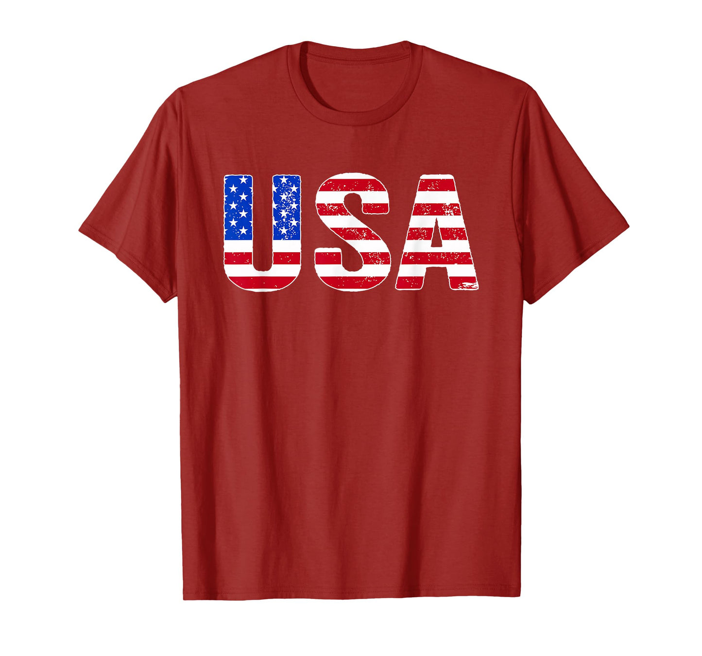 USA T Shirt Patriotic American Flag Men Women Kids July 4th T-Shirt