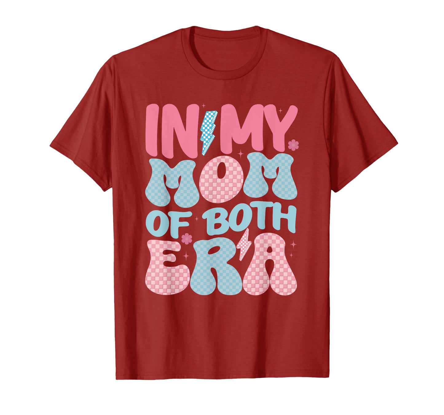 In My Mom of Both Era Retro Mothers Day Mama of Both T-Shirt