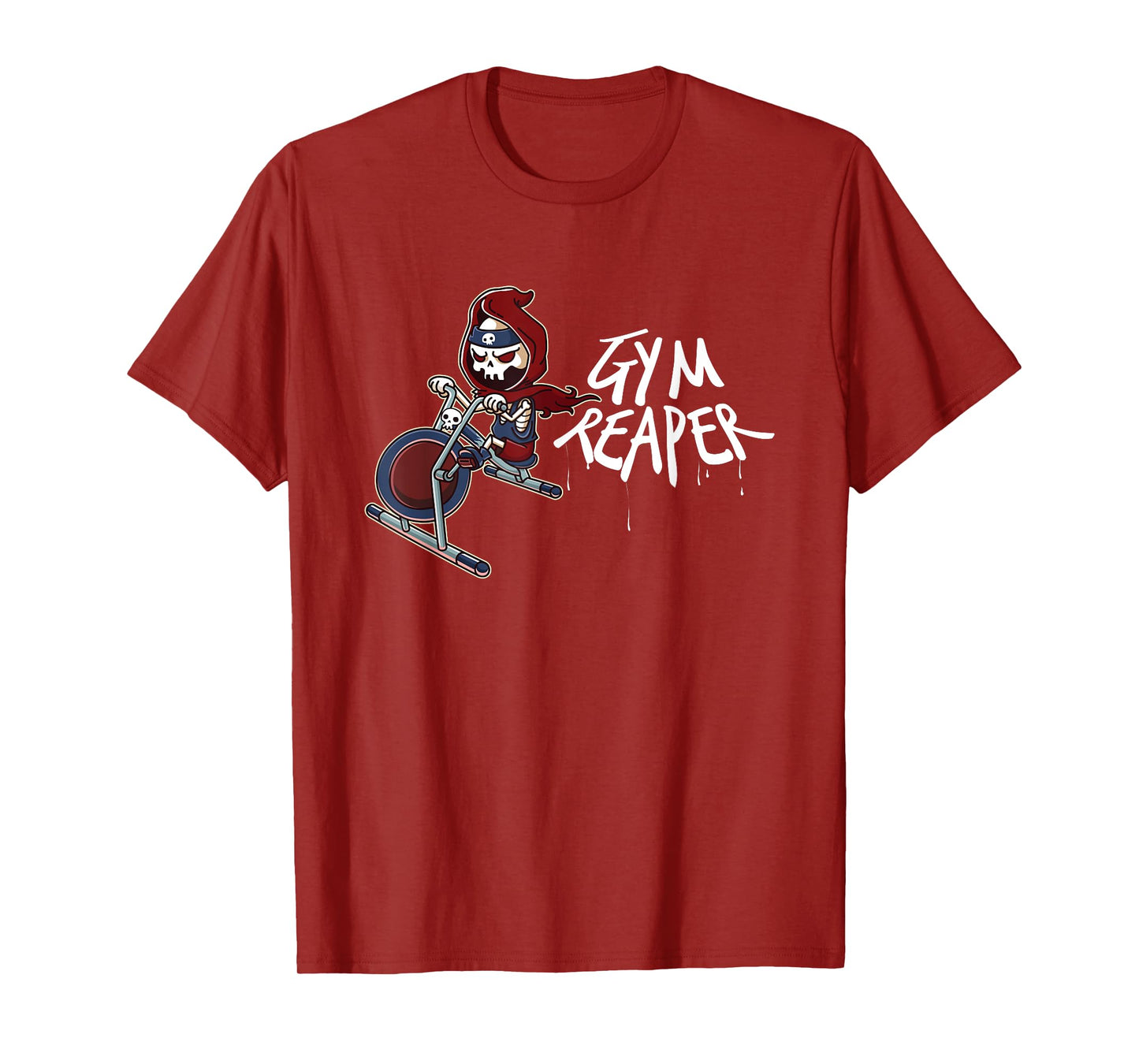 Gym Reaper Grim Reaper Cardio Is Hardio Workout Halloween T-Shirt