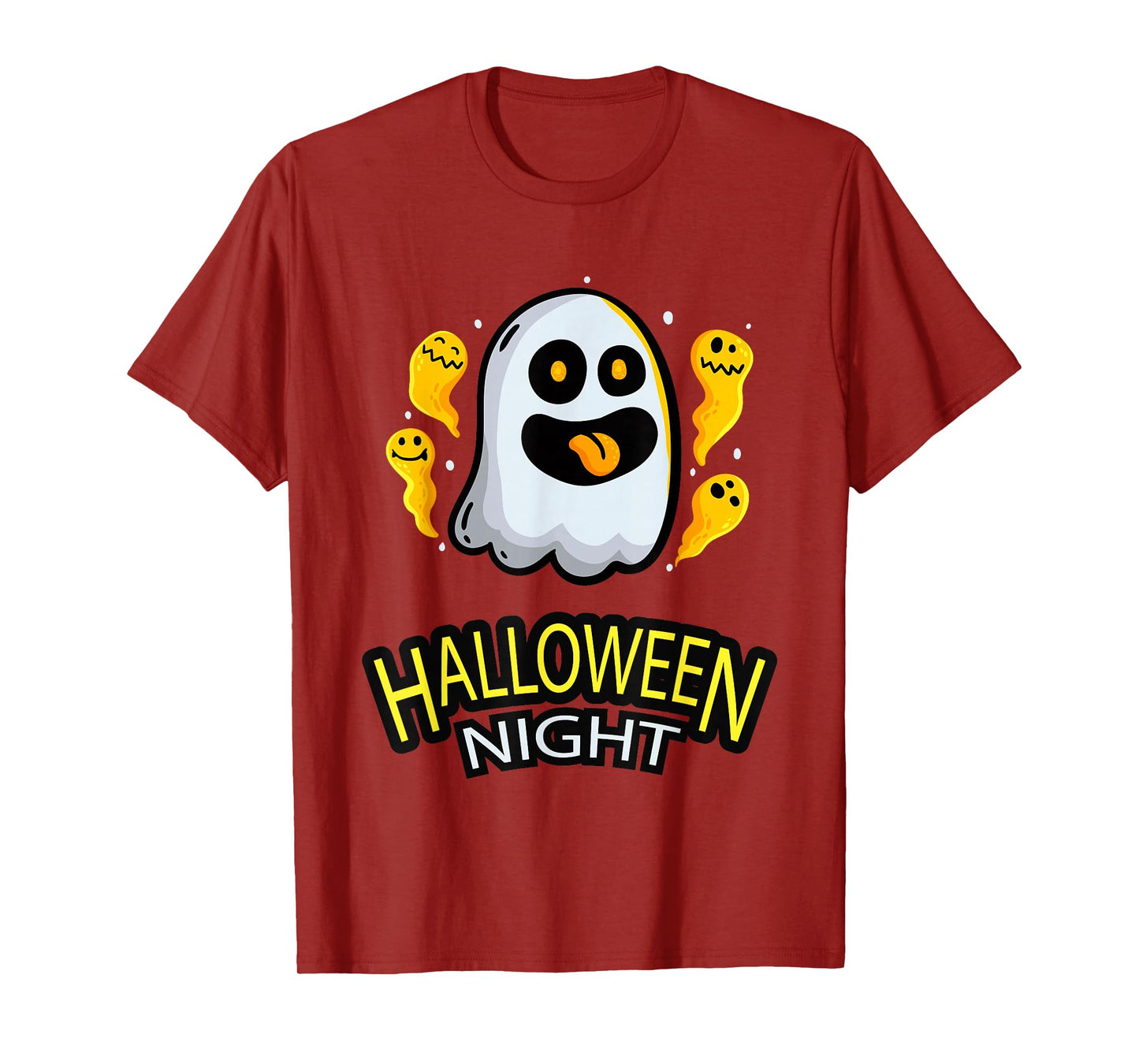 Halloween Night Ghost Scary Funny Boo Men Women T-Shirt