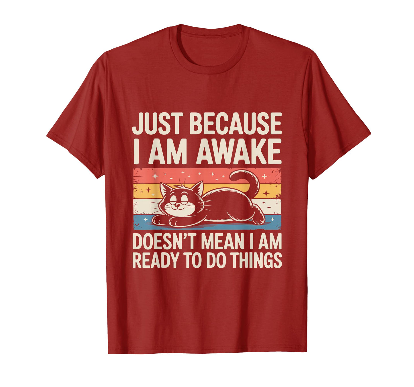 Funny Lazy Cat Meme Weird Stuff Lover Men Women Boys Girls T-Shirt