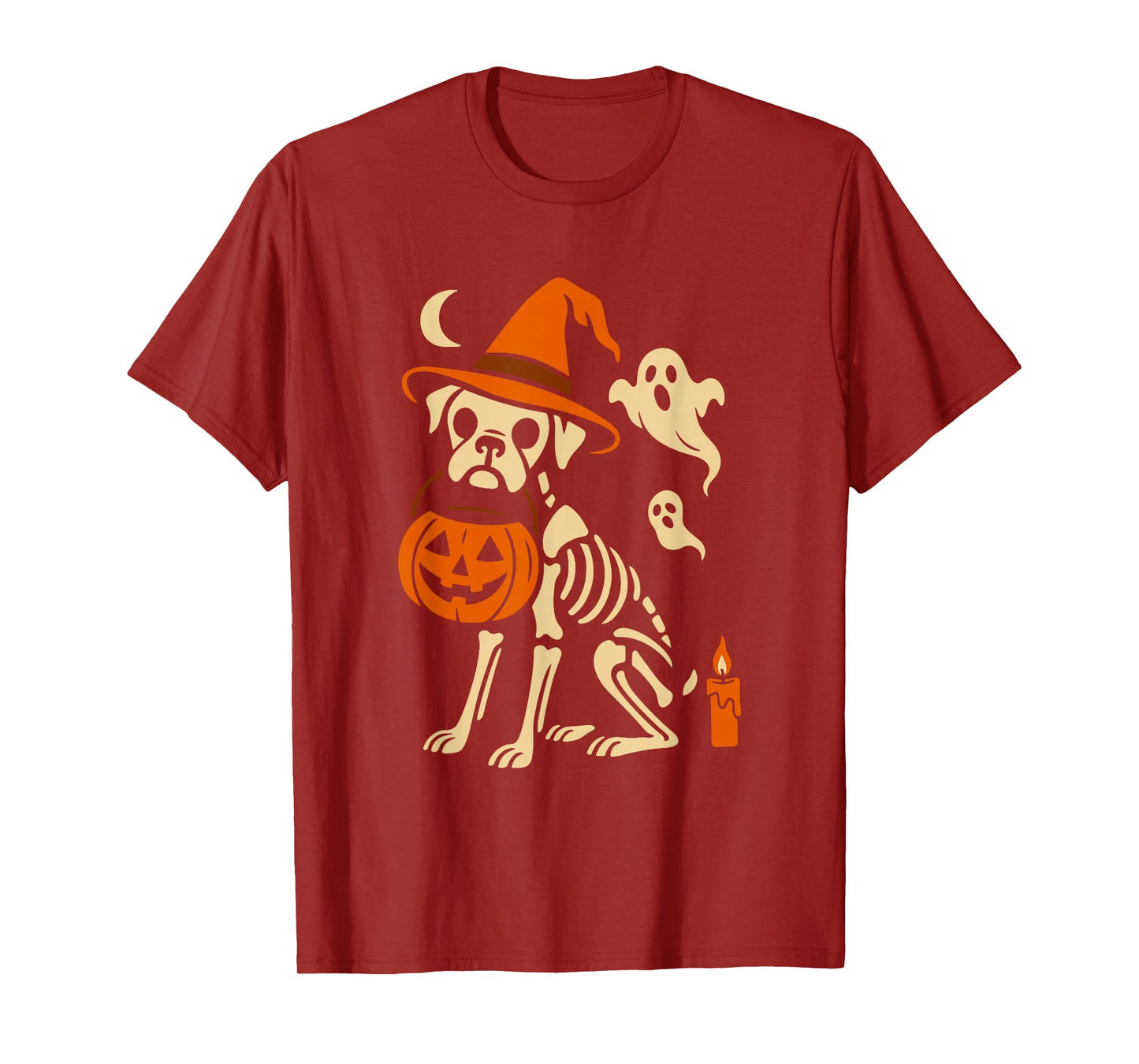 Witch Boxer Dog Halloween Pumpkin Boxer Dog Mom Dog Lover T-Shirt